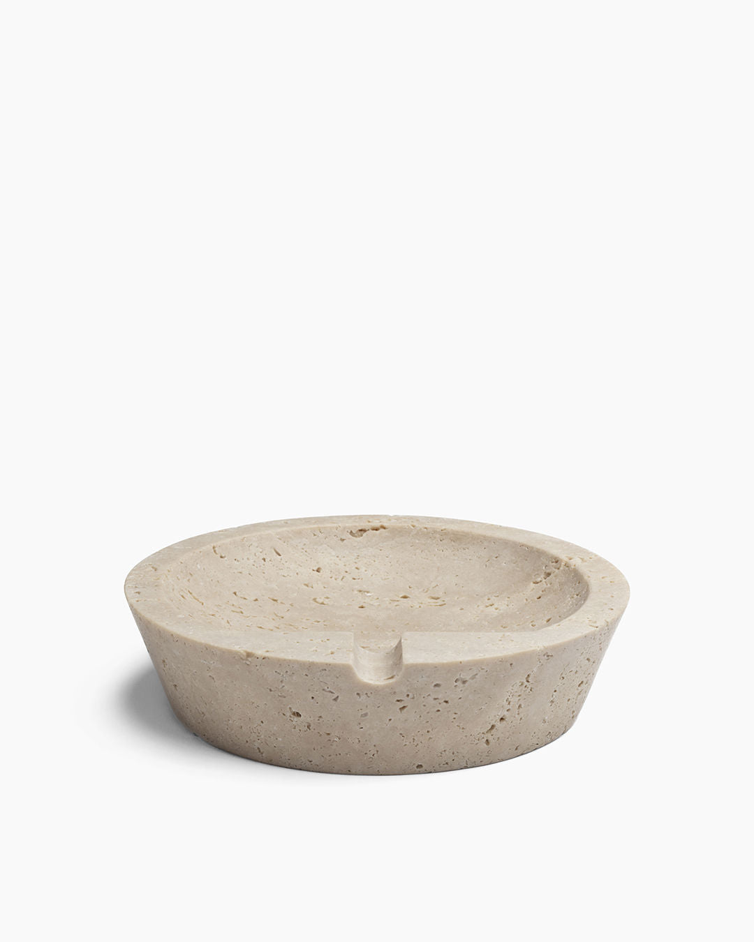 Ashtray in Travertine Stone