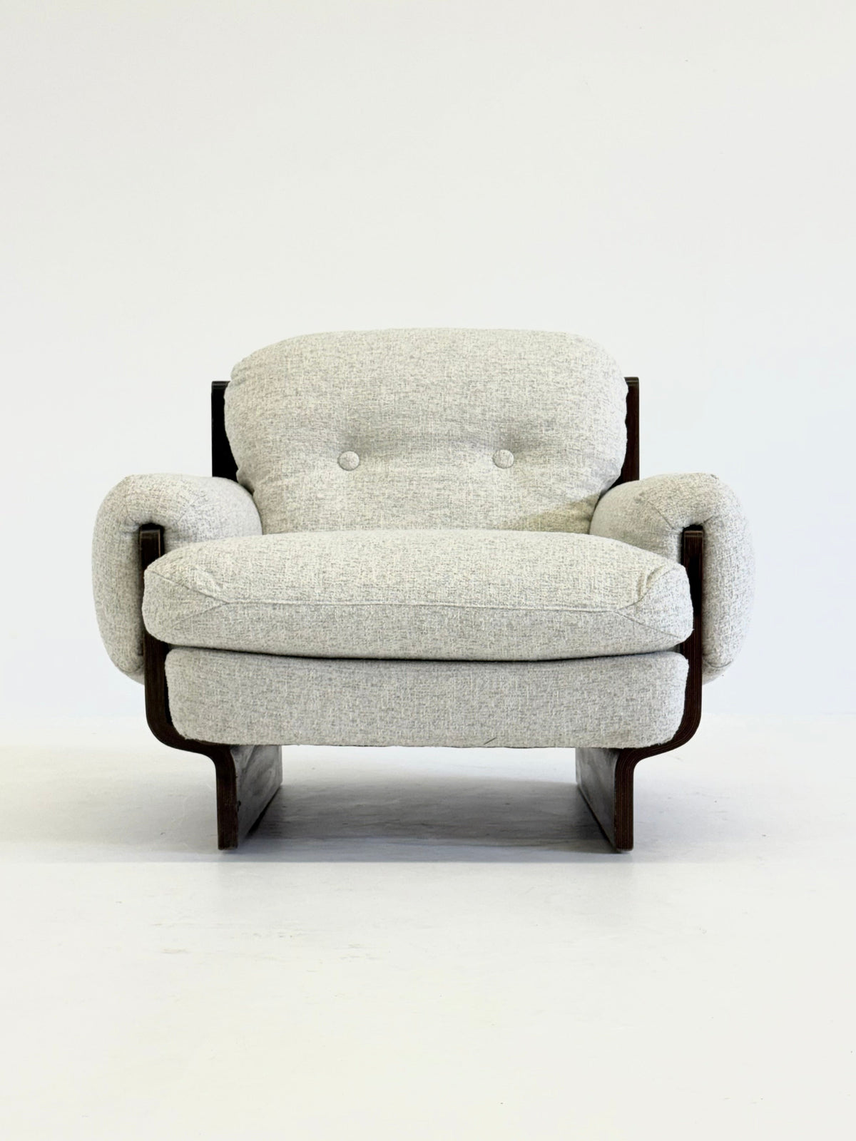 Italian Brutalist - mid century armchair — in context