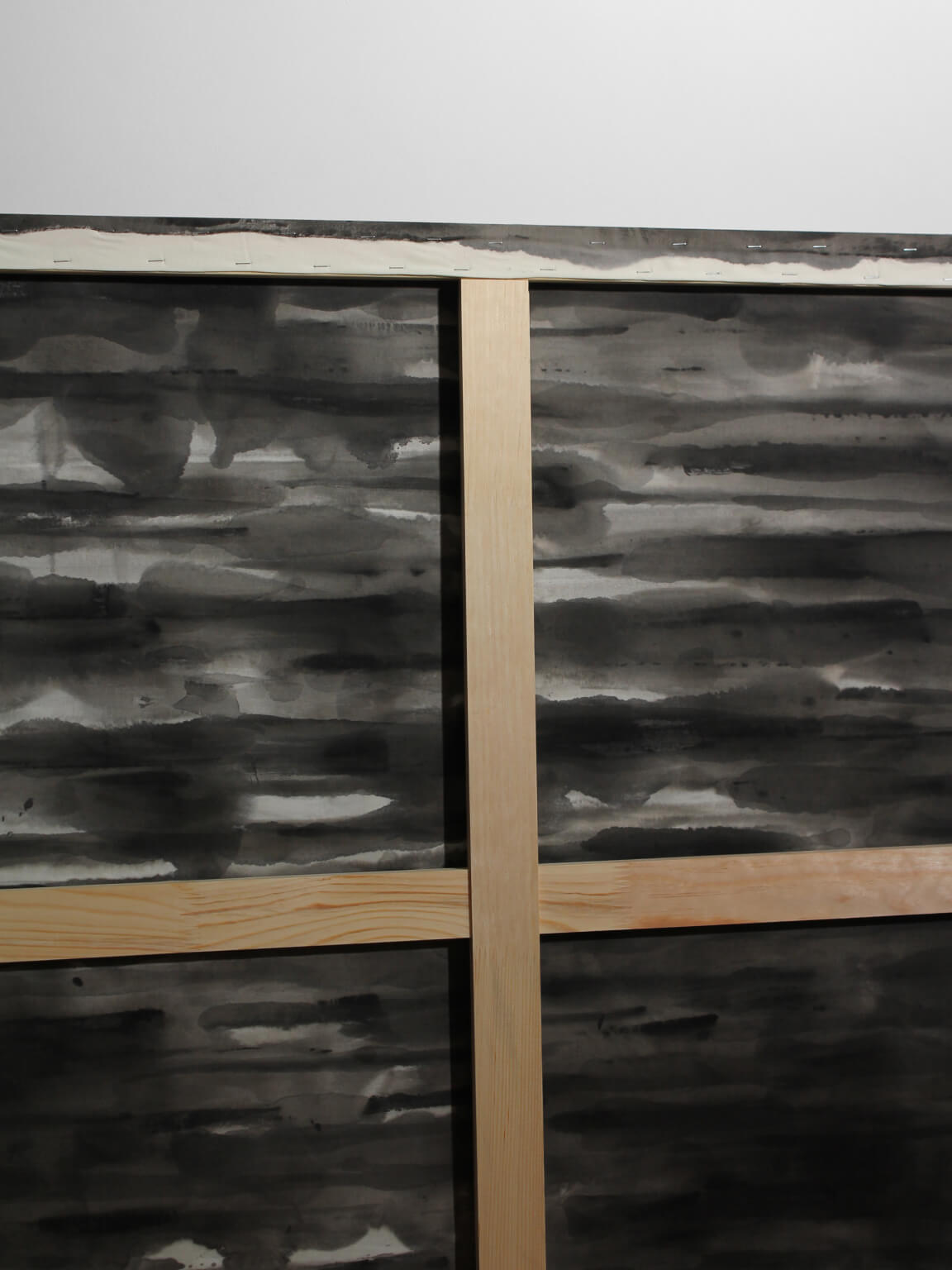 Horizontal Organic Lines In Black And White, Author Painting — in context