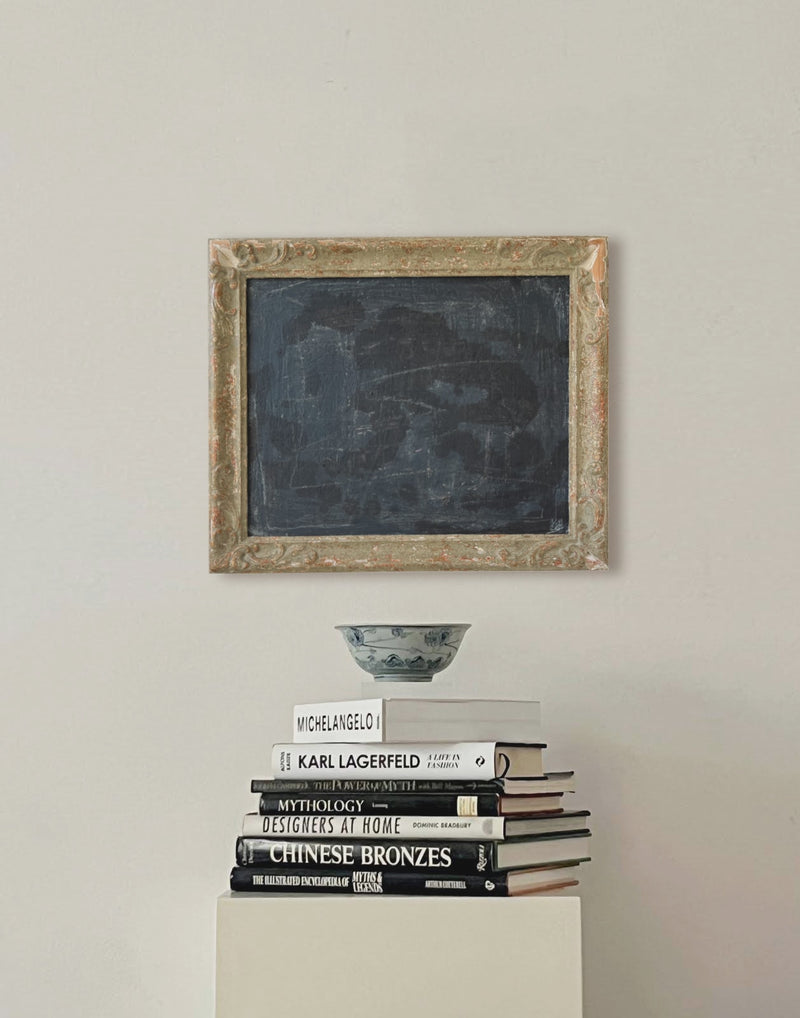 "Abstrait aux Moules" Ink and Pigment on board — detail view