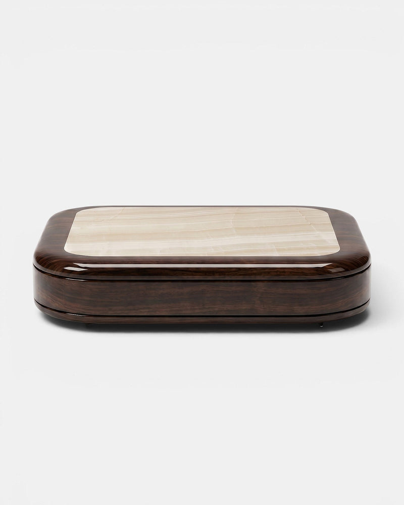 Abi Glossy Wood And Ivory Onyx by Marbera | The Oblist