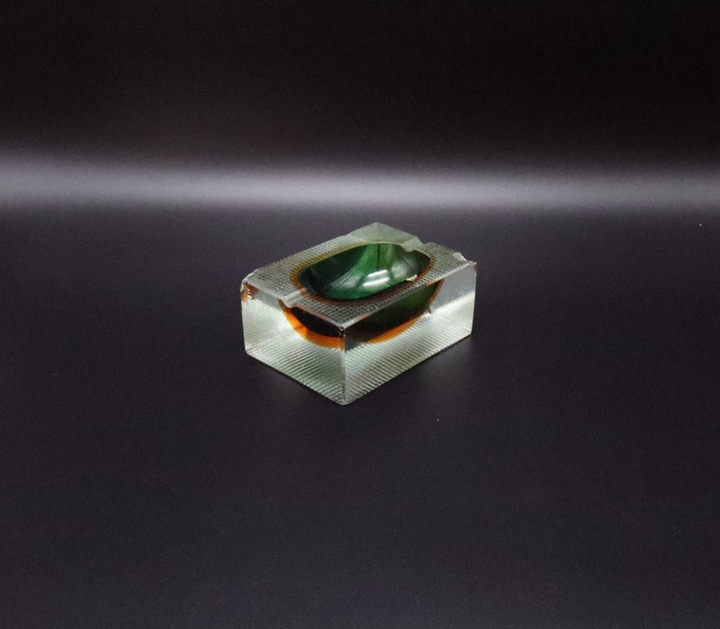 Sommerso Murano Glass Ashtray by Flavio Poli for Seguso, Italy, 1960s by Forma Finds | The Oblist