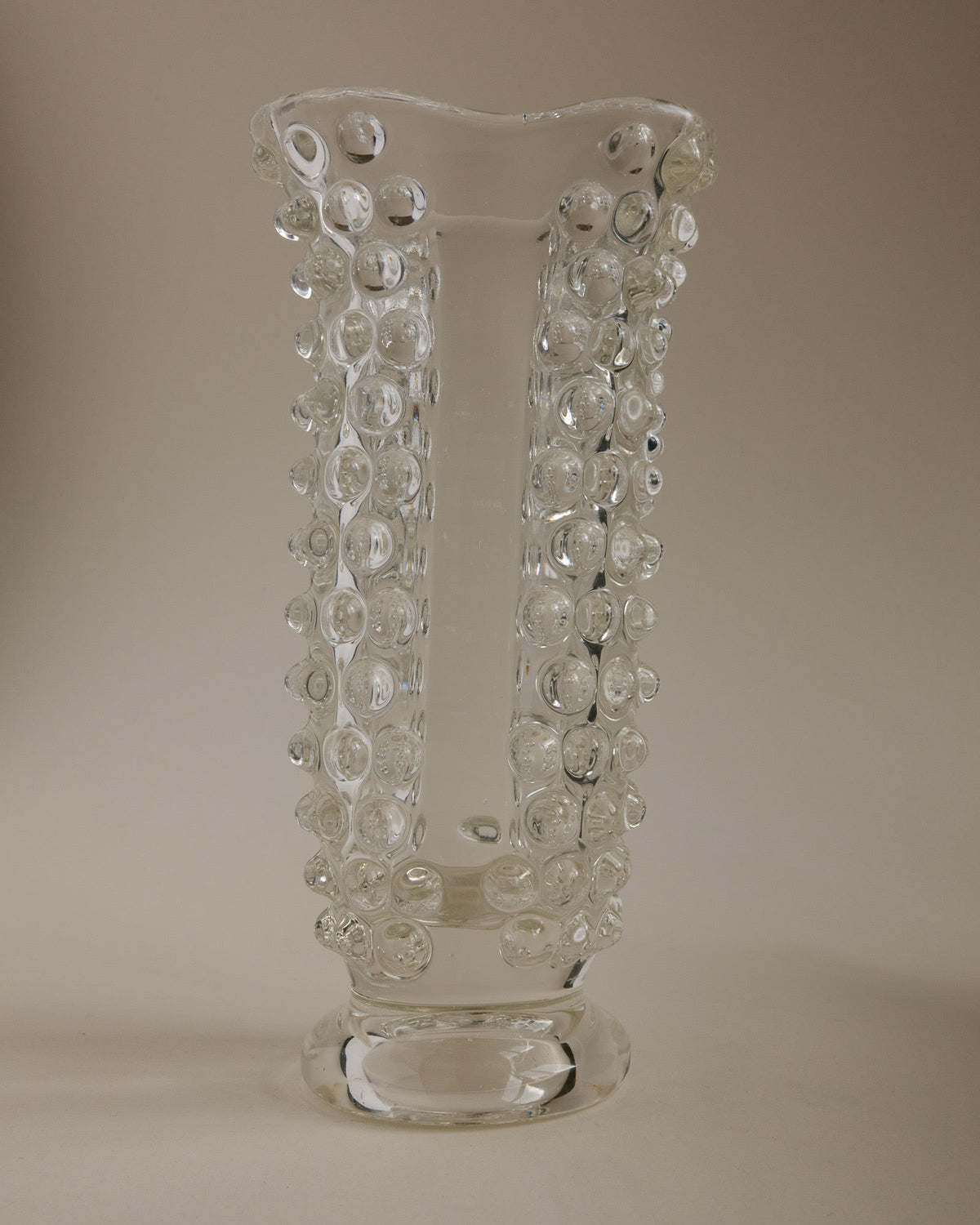 Ercole Barovier “Bugnato” Murano Glass Vase for Barovier & Toso 1960s — side angle