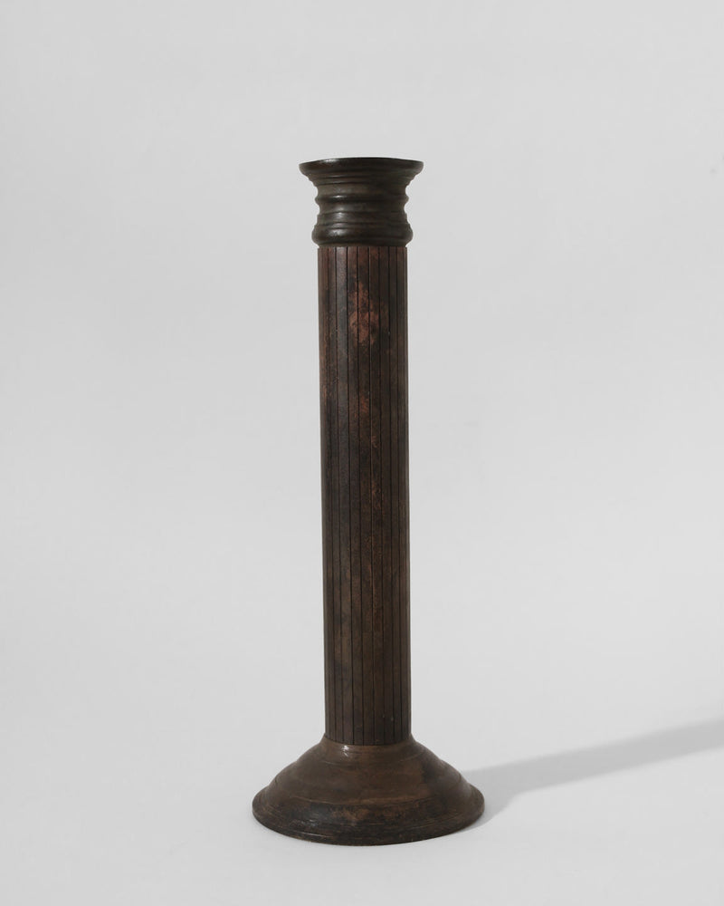 Massive Iron Vintage Candlestick by Vintage Stories | The Oblist — dark iron material, vintage design
