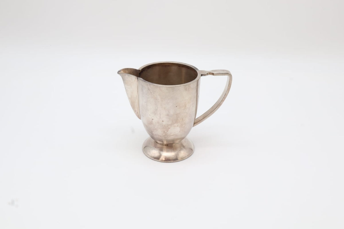 Art Deco Silver-Plated Creamer by Fratelli Calderoni – Italy (1930s–1940s) — detail view