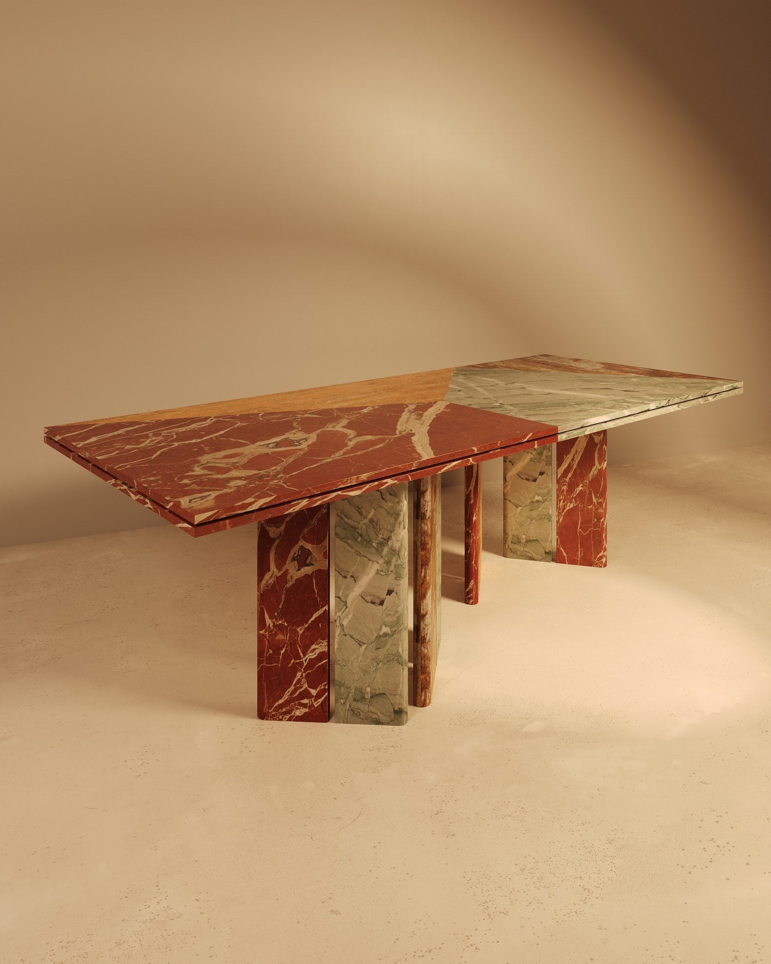 Minimalism Dining Table in Marble - Sarzamin Collection