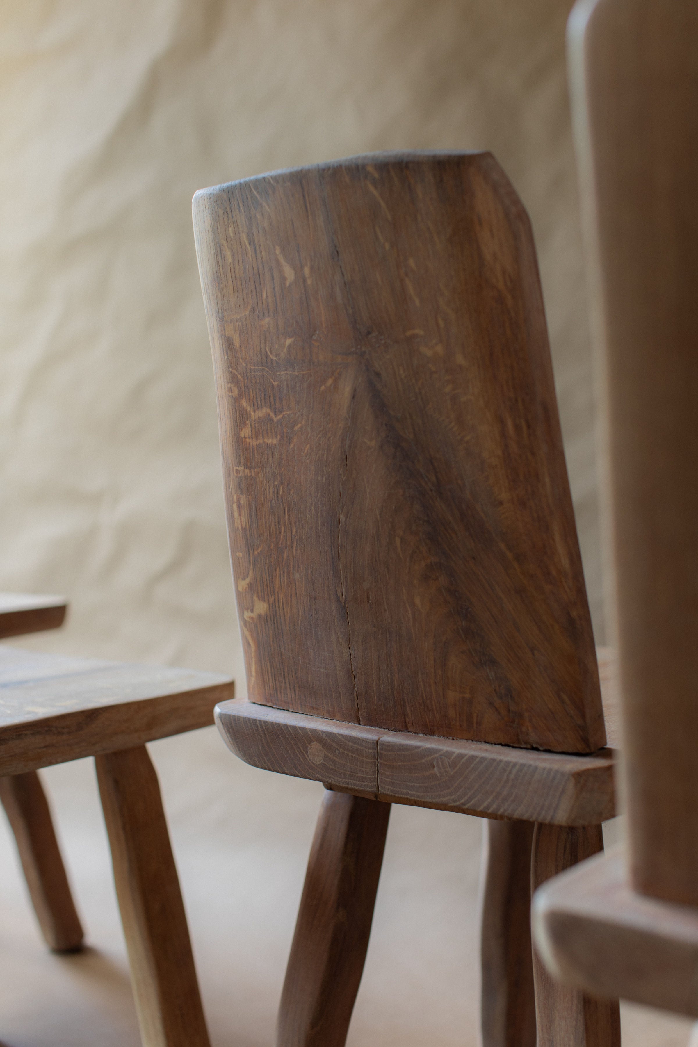 Set of Four Brutalist Chairs