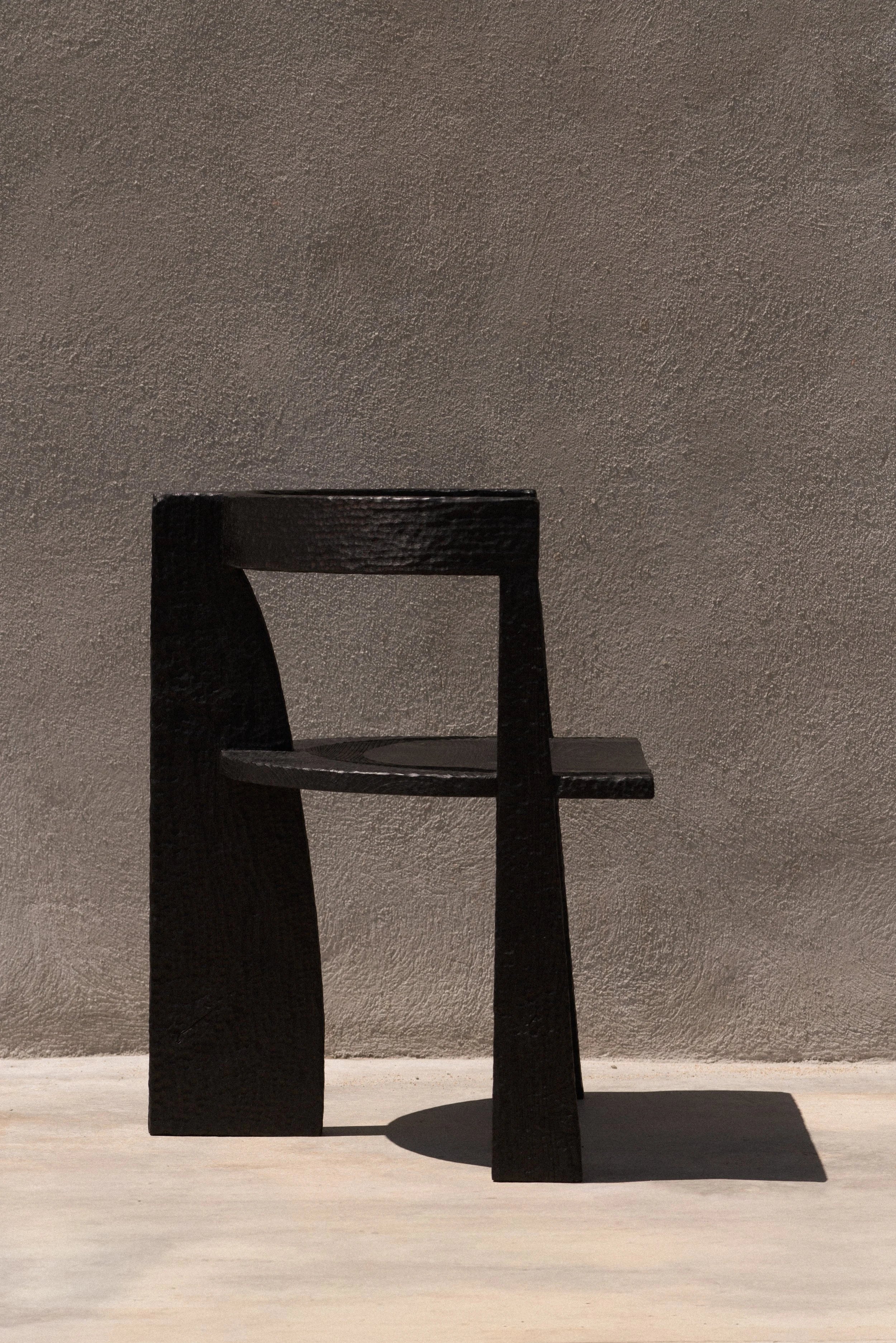 Burned Cookie Chair — side angle