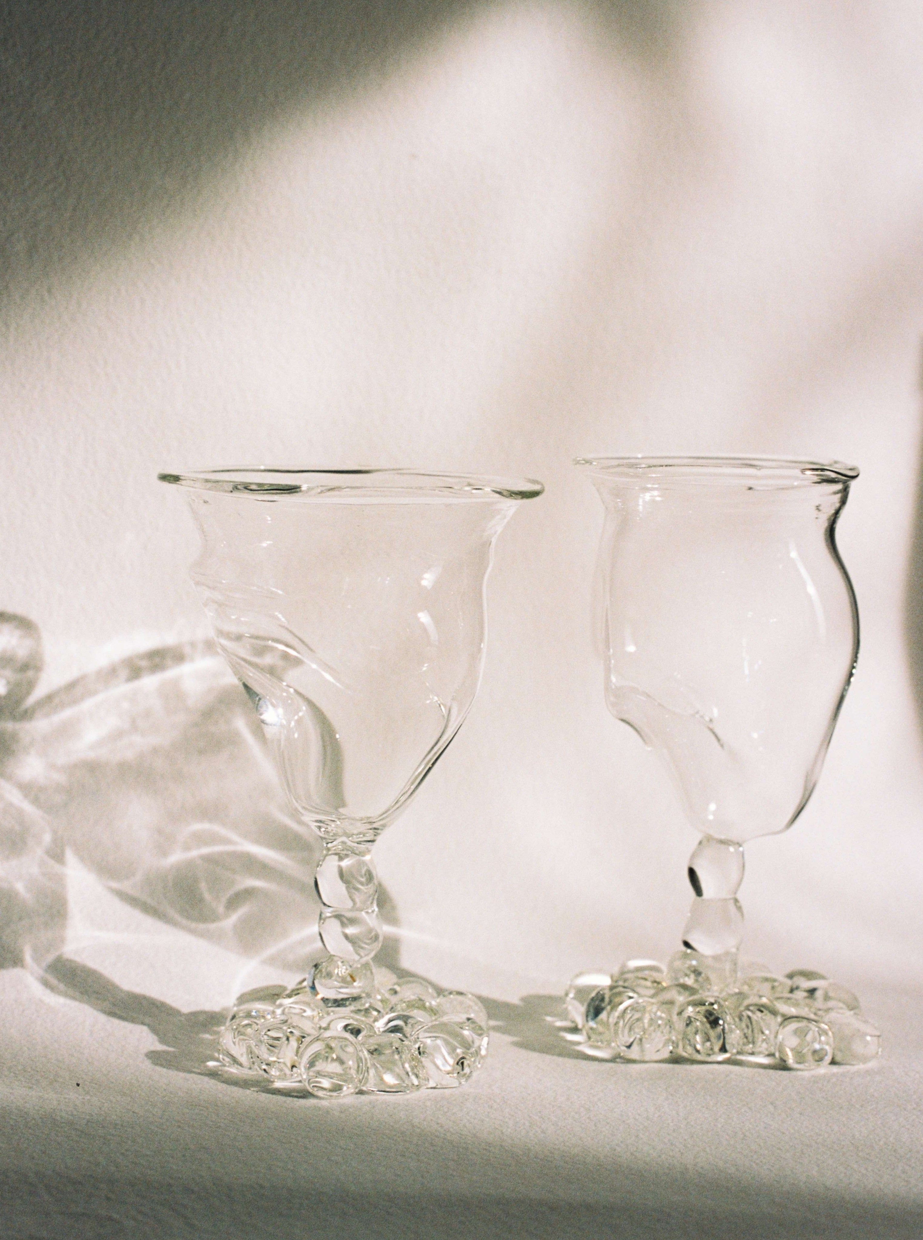 Mouthblown Wine Glass Set of Two — detail view