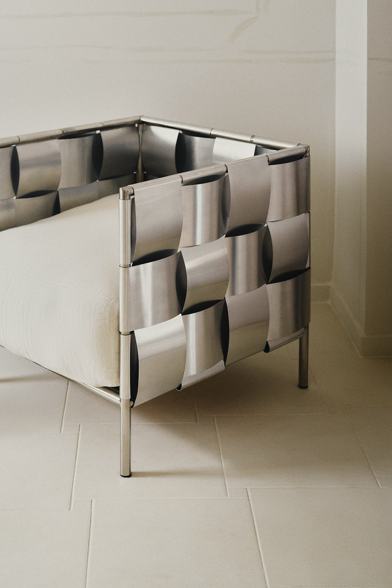 Braid Armchair by The Good Living&Co. | The Oblist — metal frame, modern design