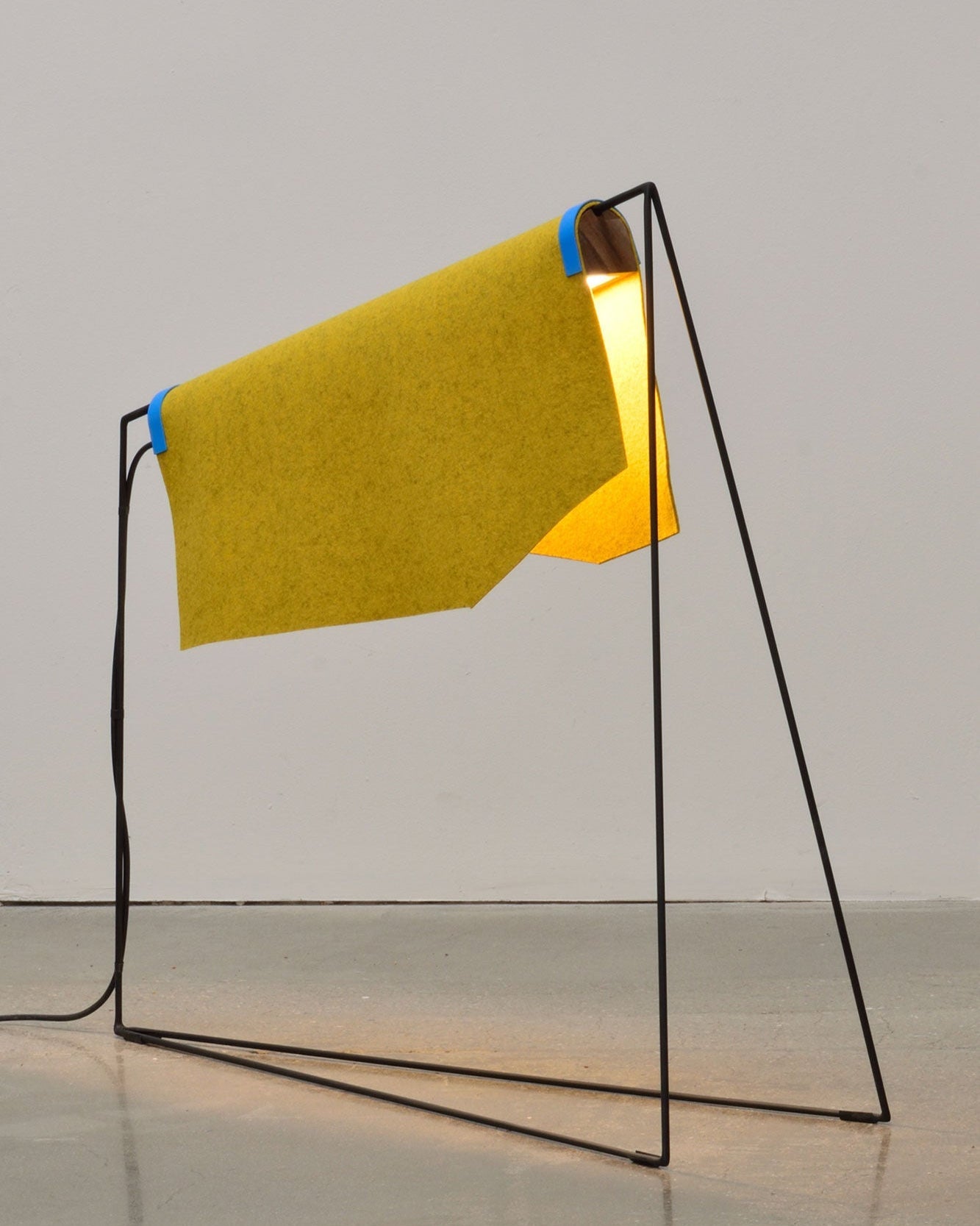 Lomo Lamp' by Natural Urbano by ZAROLAT | The Oblist — metal frame, yellow shade