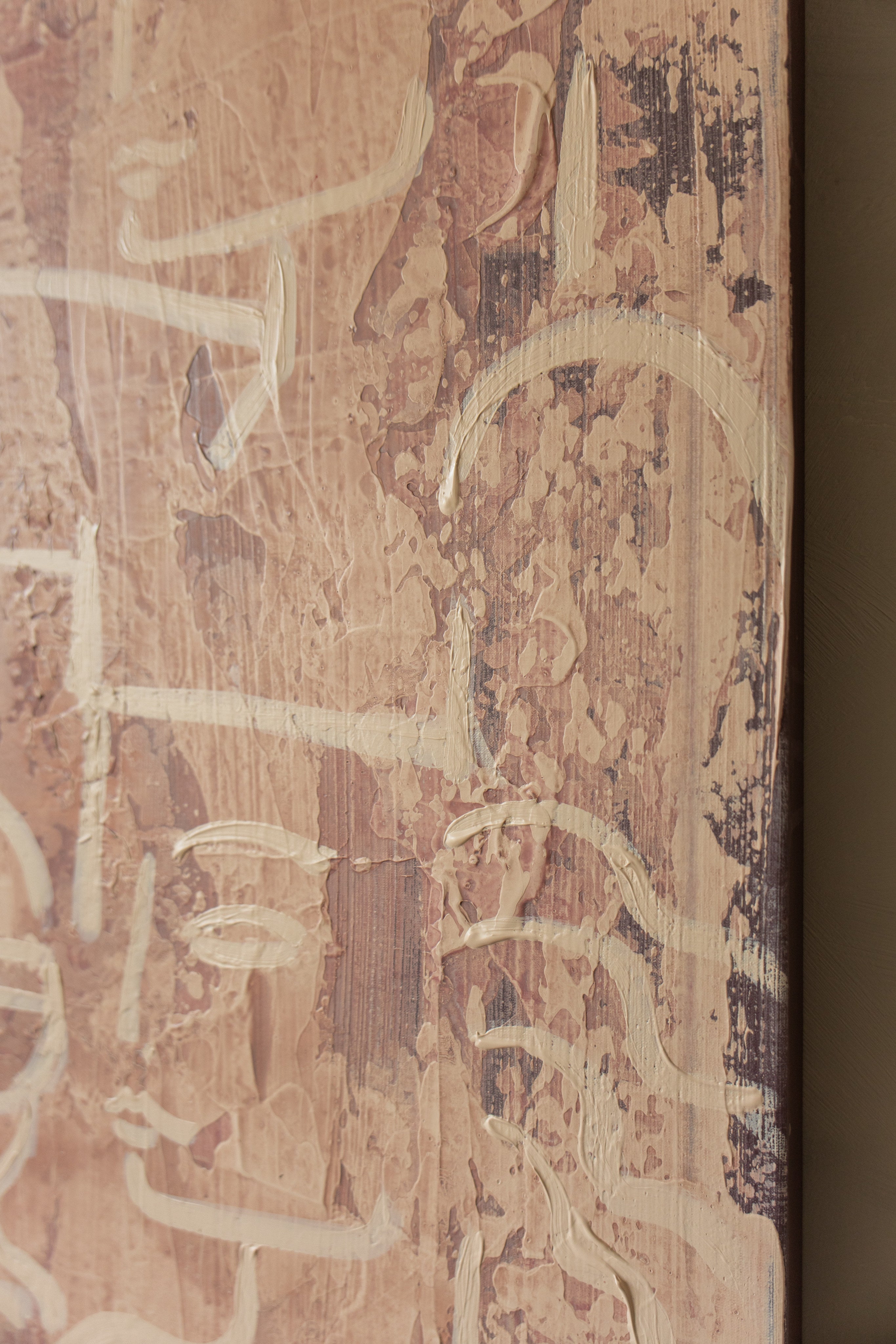 Poet's Recipe — close-up of textured canvas surface