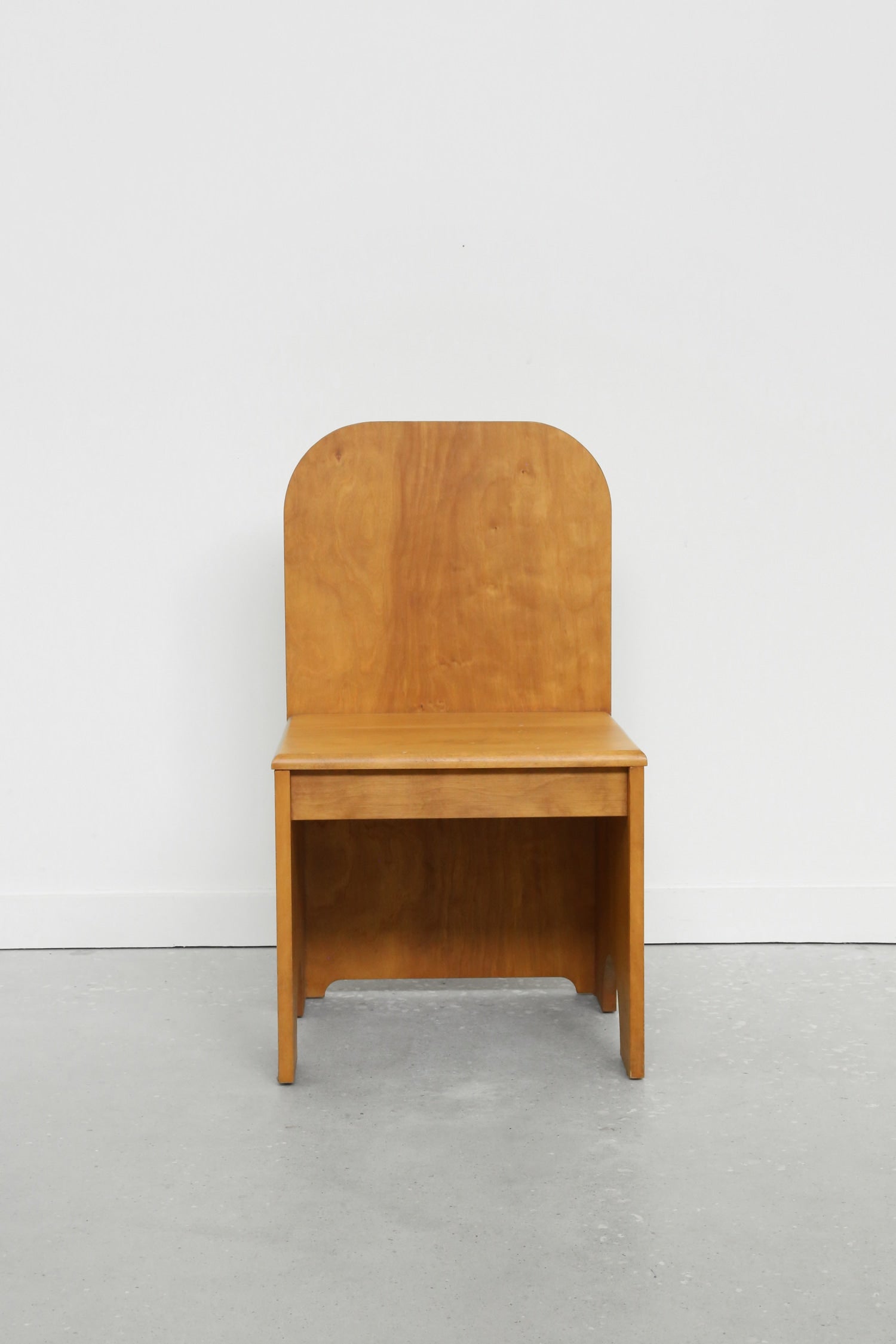 Folk Wood Side Chair — side angle