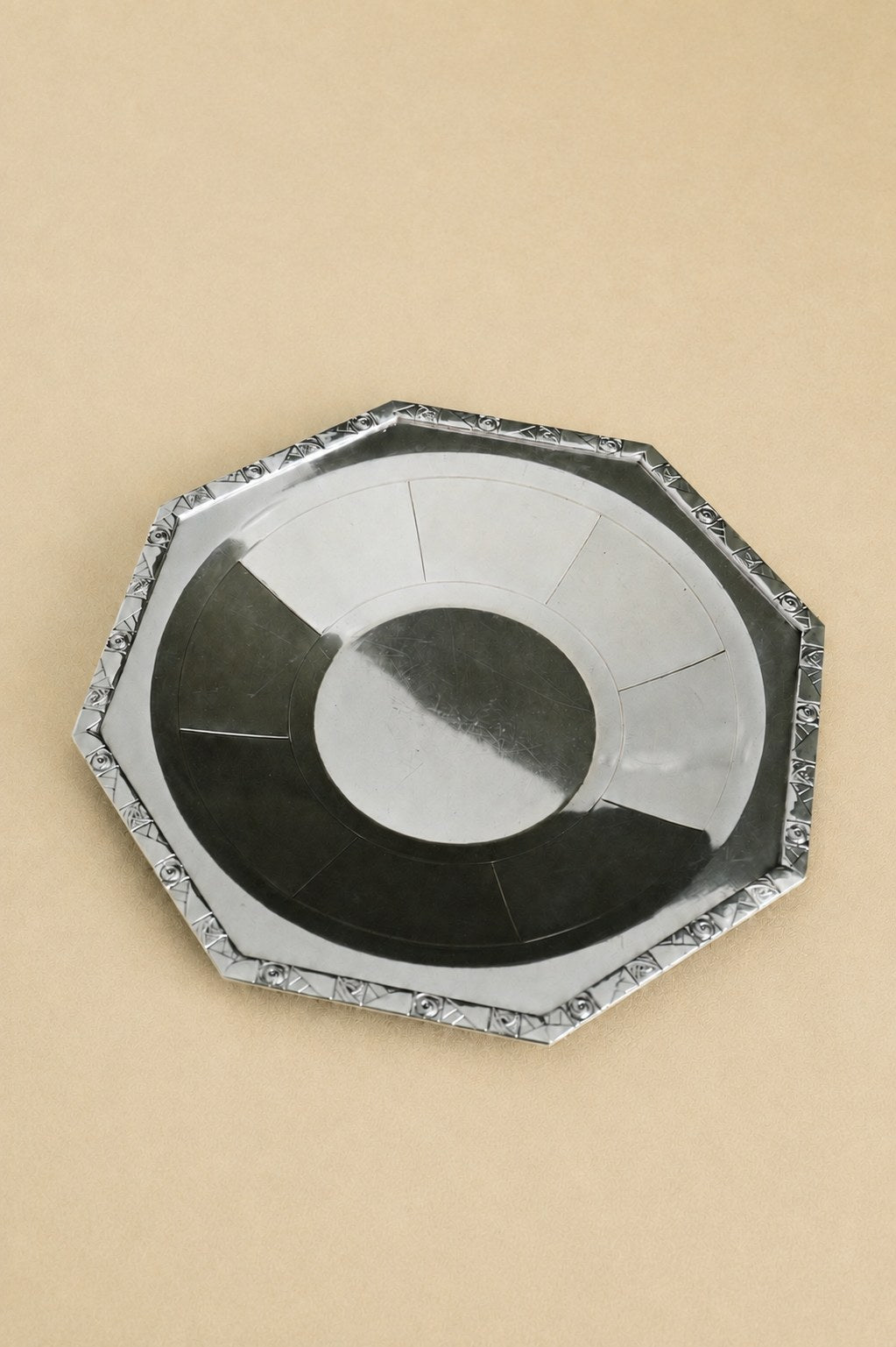 Art Deco Octagonal Centerpiece Plate by Truffe Studio | The Oblist