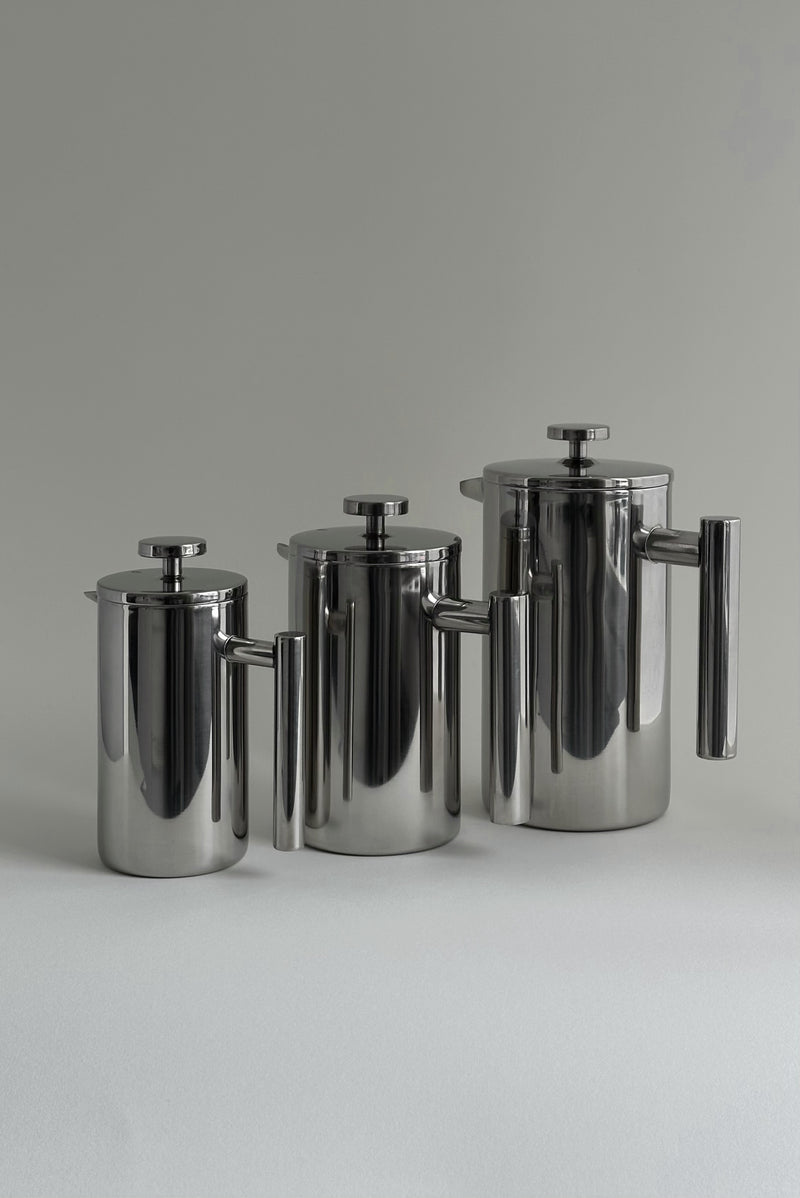 'HEDONISM' stainless steel french press by CARRARA Studio | The Oblist