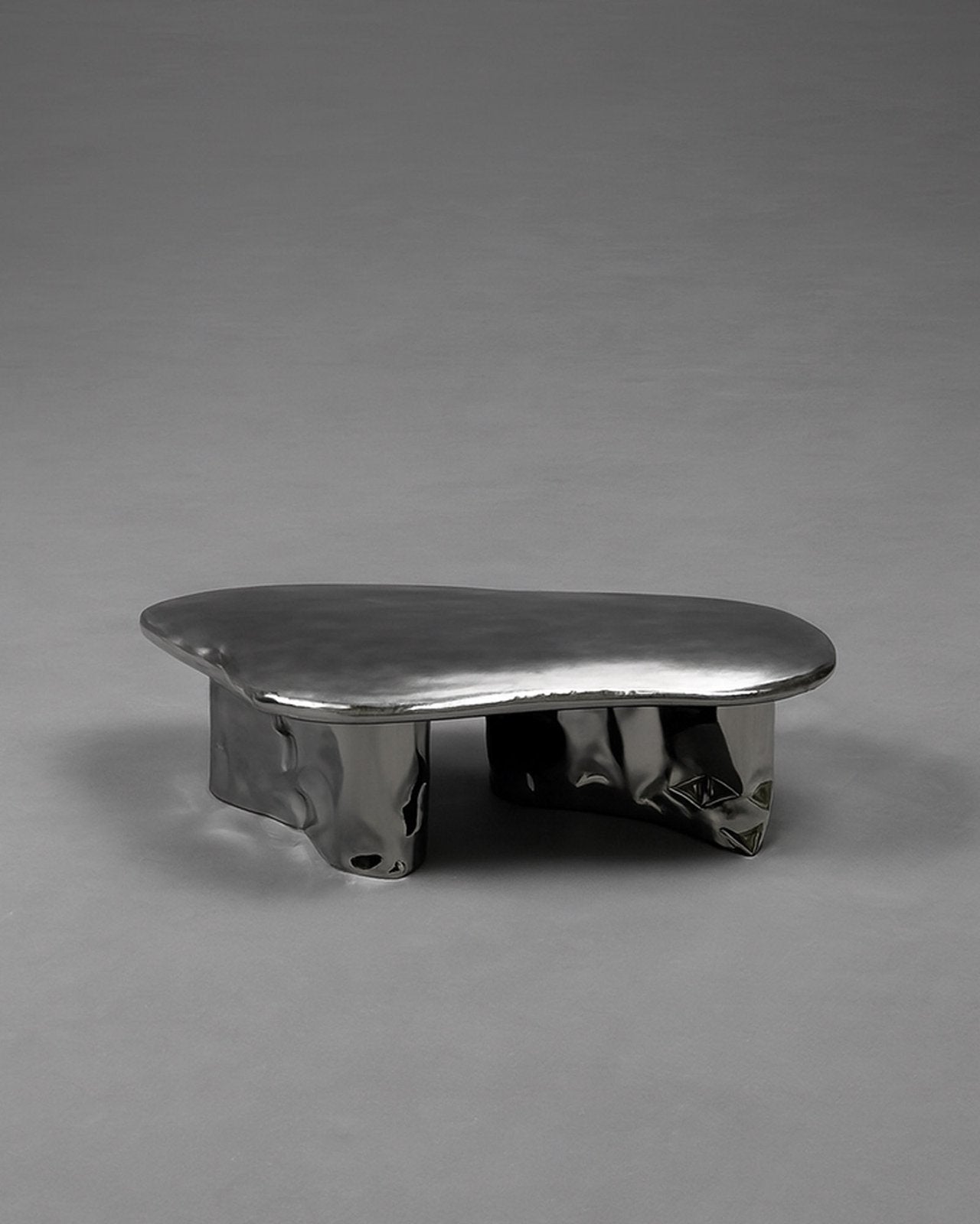 Inflated Steel Coffee Table - Pebble Series by Nitush Aroosh — in context