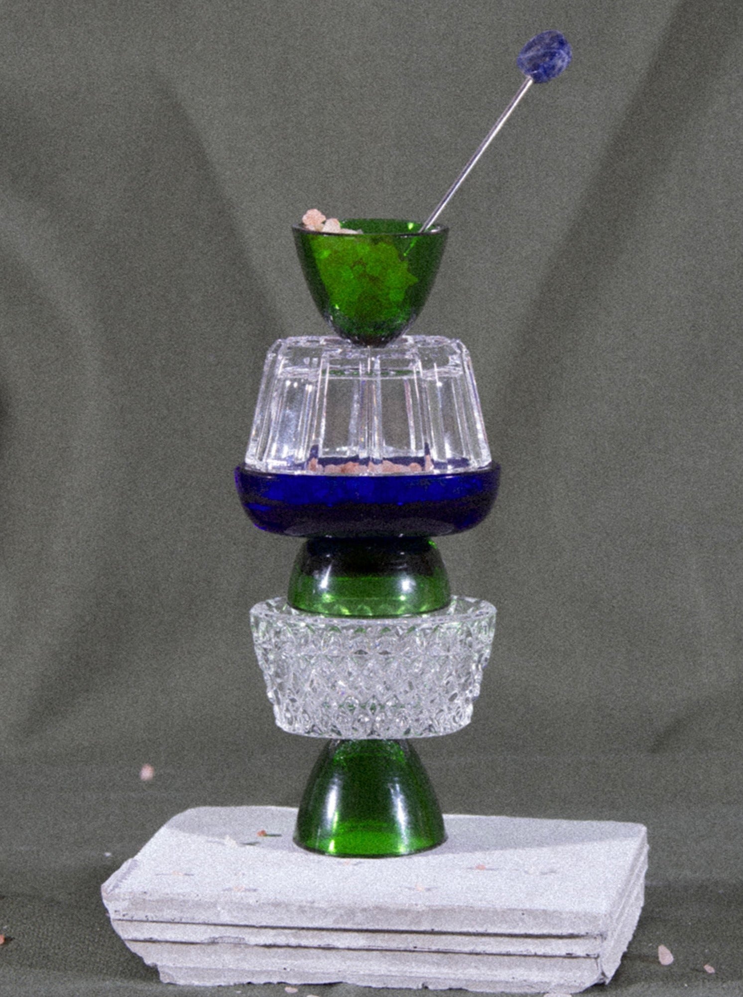 Diamantino Salt Cellar Green by Natalia Criado | The Oblist