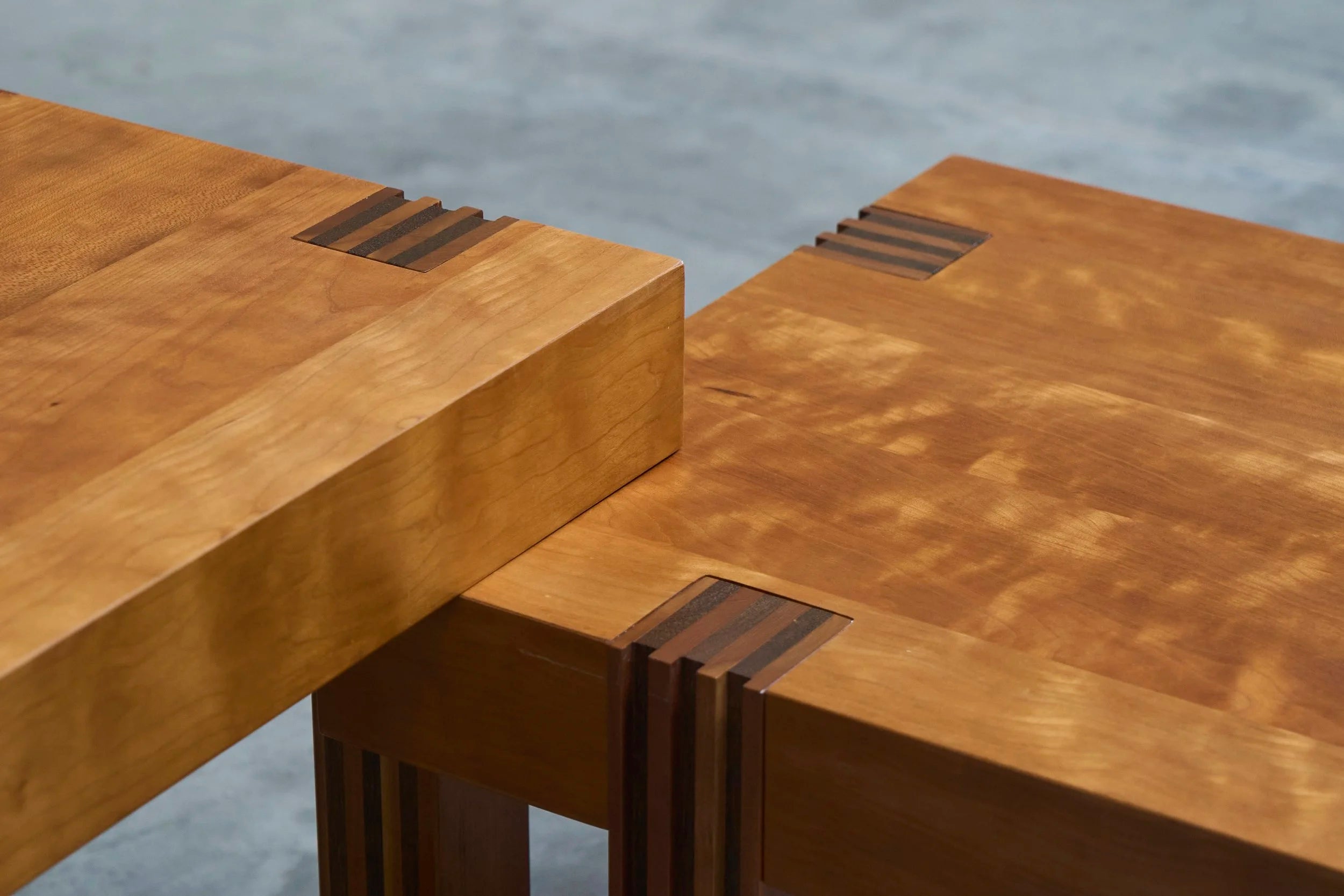 Architectural Set of Sectional Coffee or Side Tables 1980s — alternate view