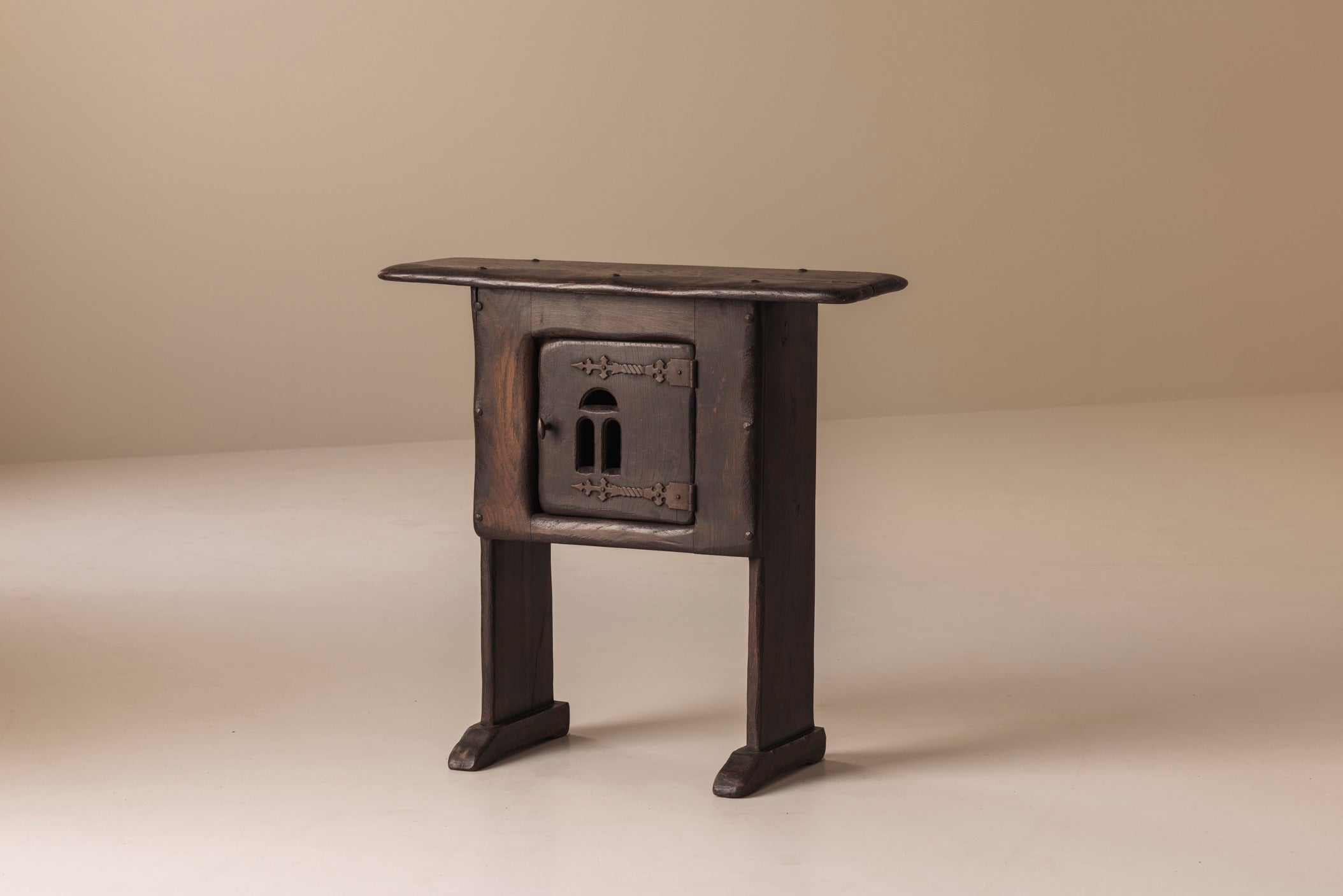 Early 20th century Folk art rustic cabinet / side table from France by Modern Living | The Oblist