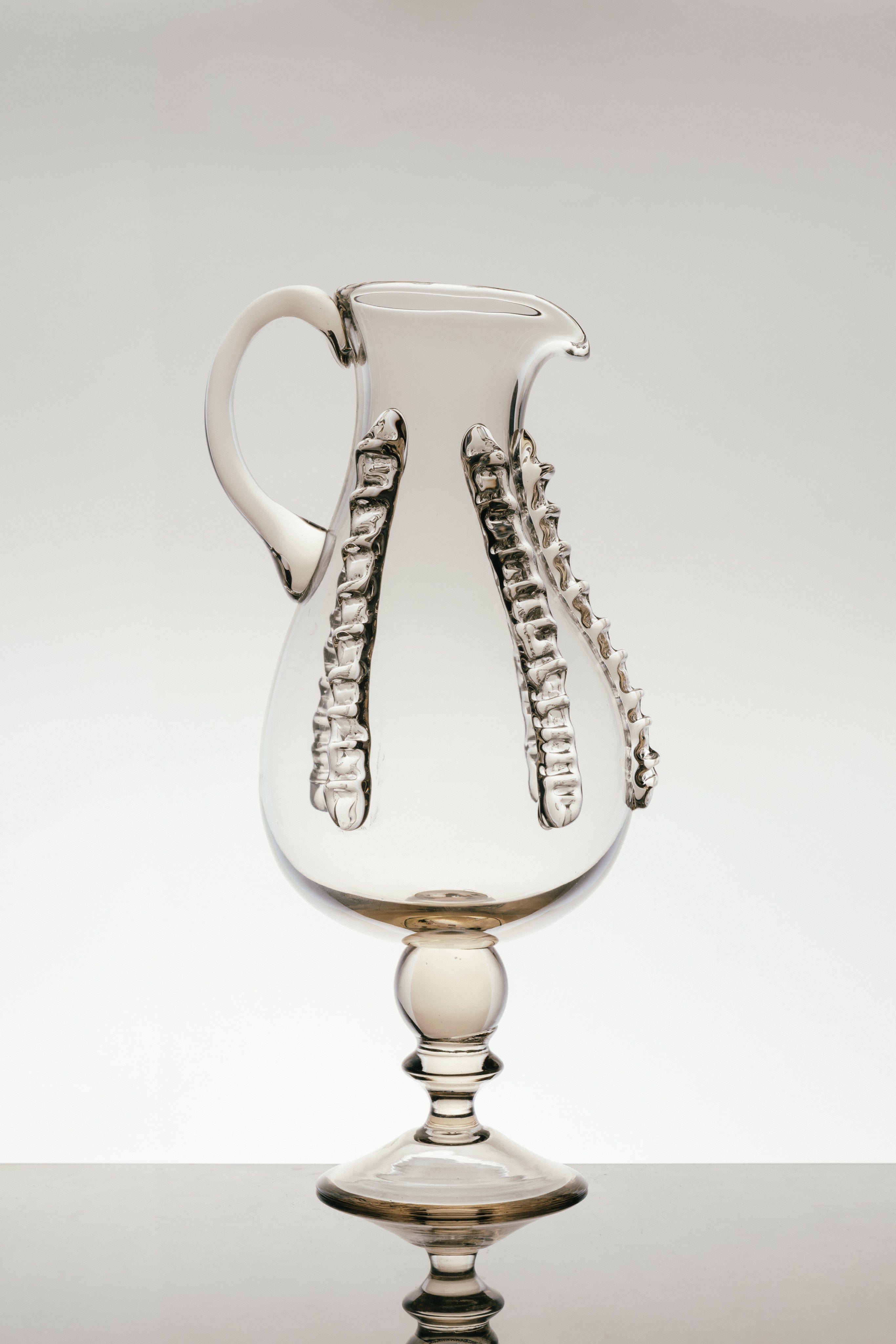 Carafes in Glass with ornaments - Mouthblown Collection by Lucie Claudia Podrabska | The Oblist