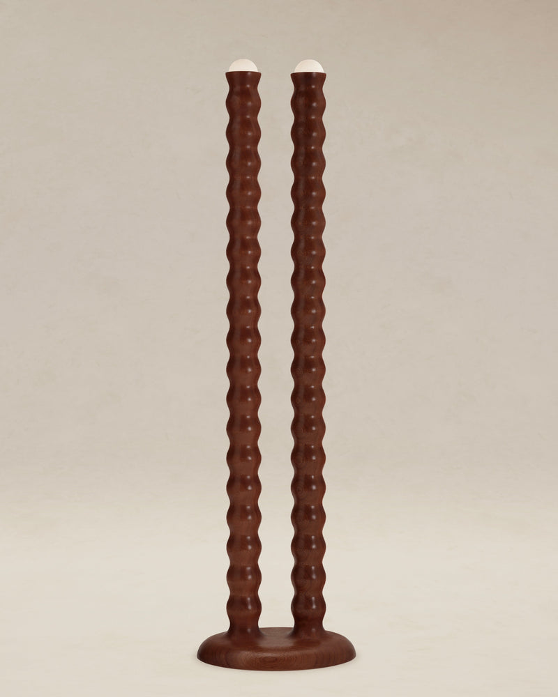 Tougarine Floor lamp by AÈDE Studios | The Oblist — handcrafted brown ceramic design