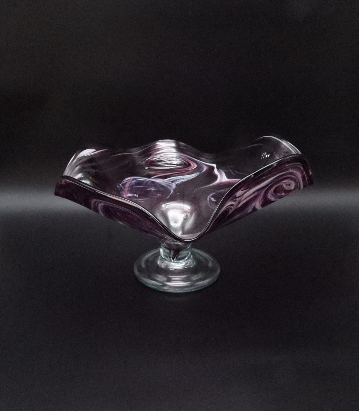 Mid-Century Bohemian Art Glass Centerpiece Bowl by Josef Hospodka for Chřibská – 1960s/197 by Forma Finds
