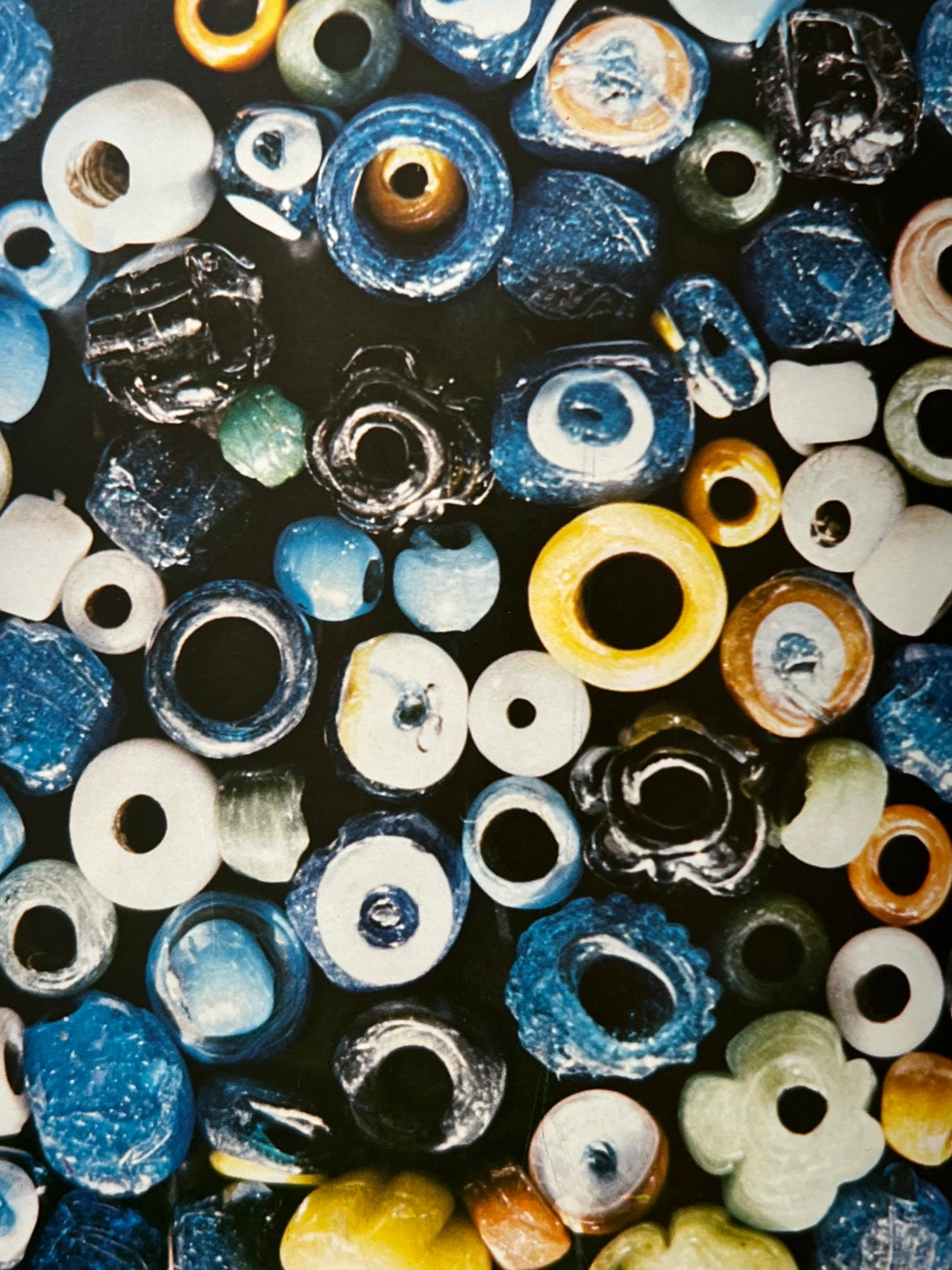 Glass Beads - Anatolian Glass Bead Making - Vintage Book, 1988 — side angle