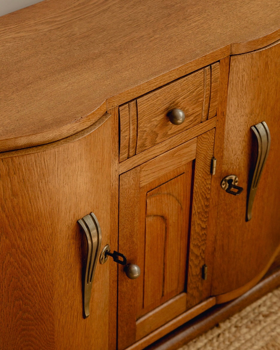 French Art Deco Oak Sideboard