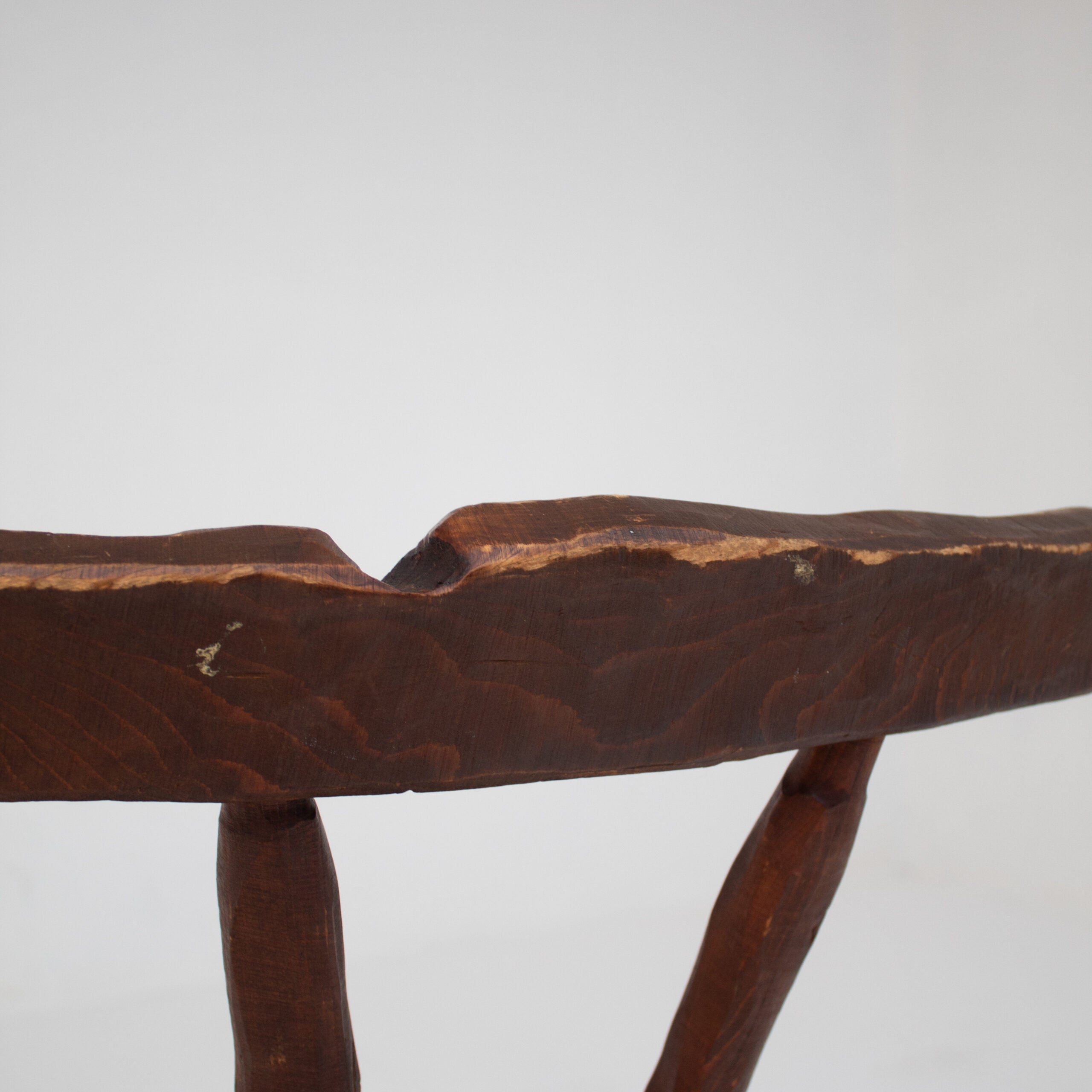 Pair of Vintage Brutalist Oak Chairs — view 10