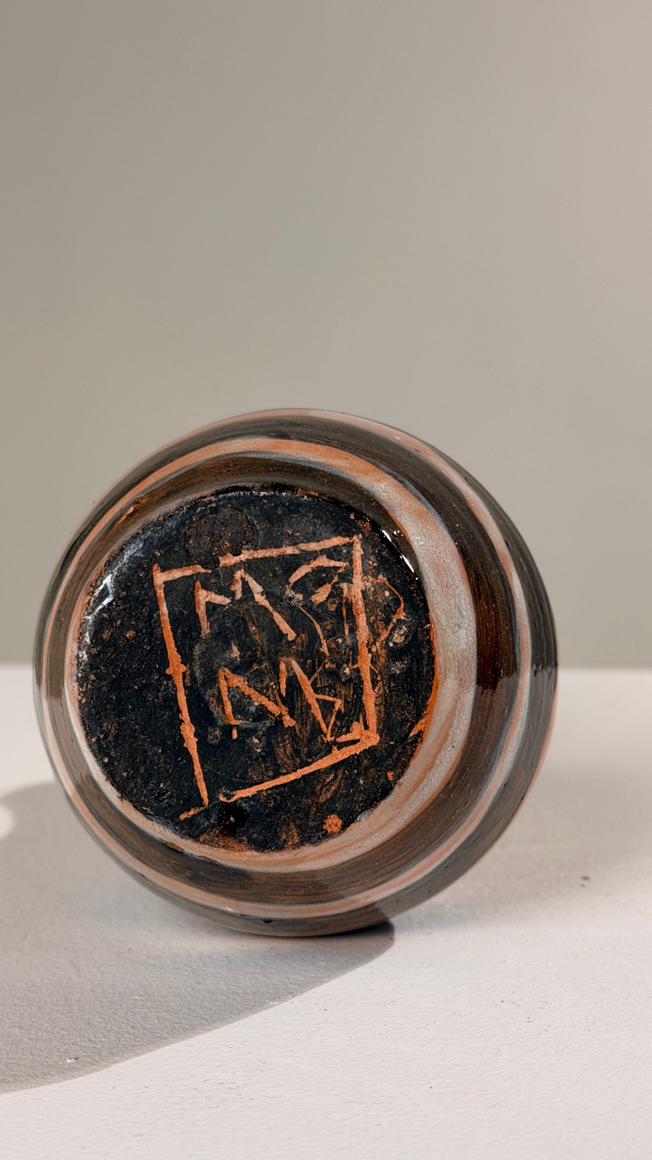 Glazed Terracotta Vase, circa 1960