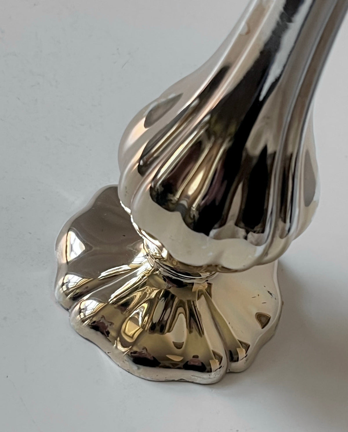 Petite Sterling Silver Vase — side angle