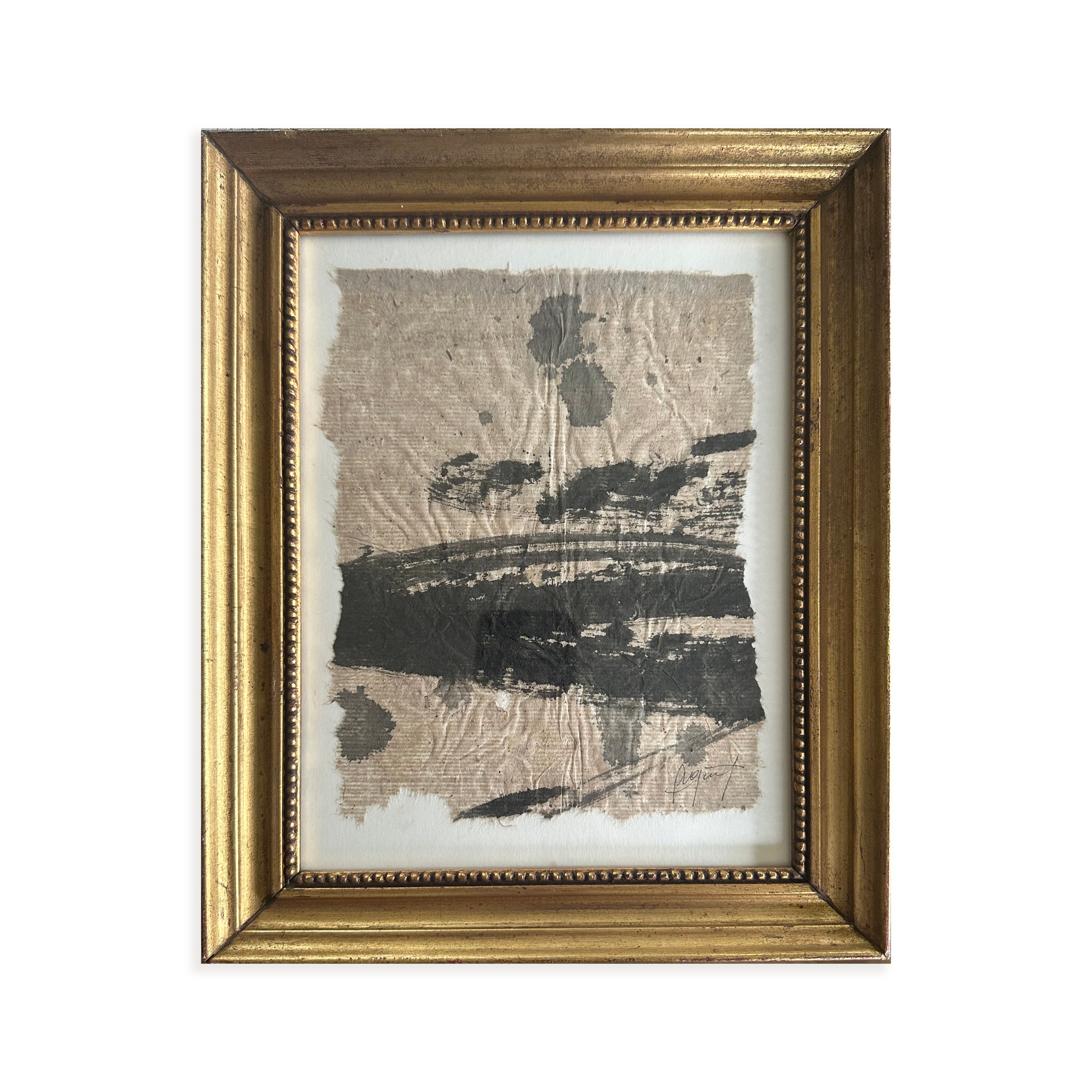 Set Leyenda Painting — side angle of framed artwork with textured surface