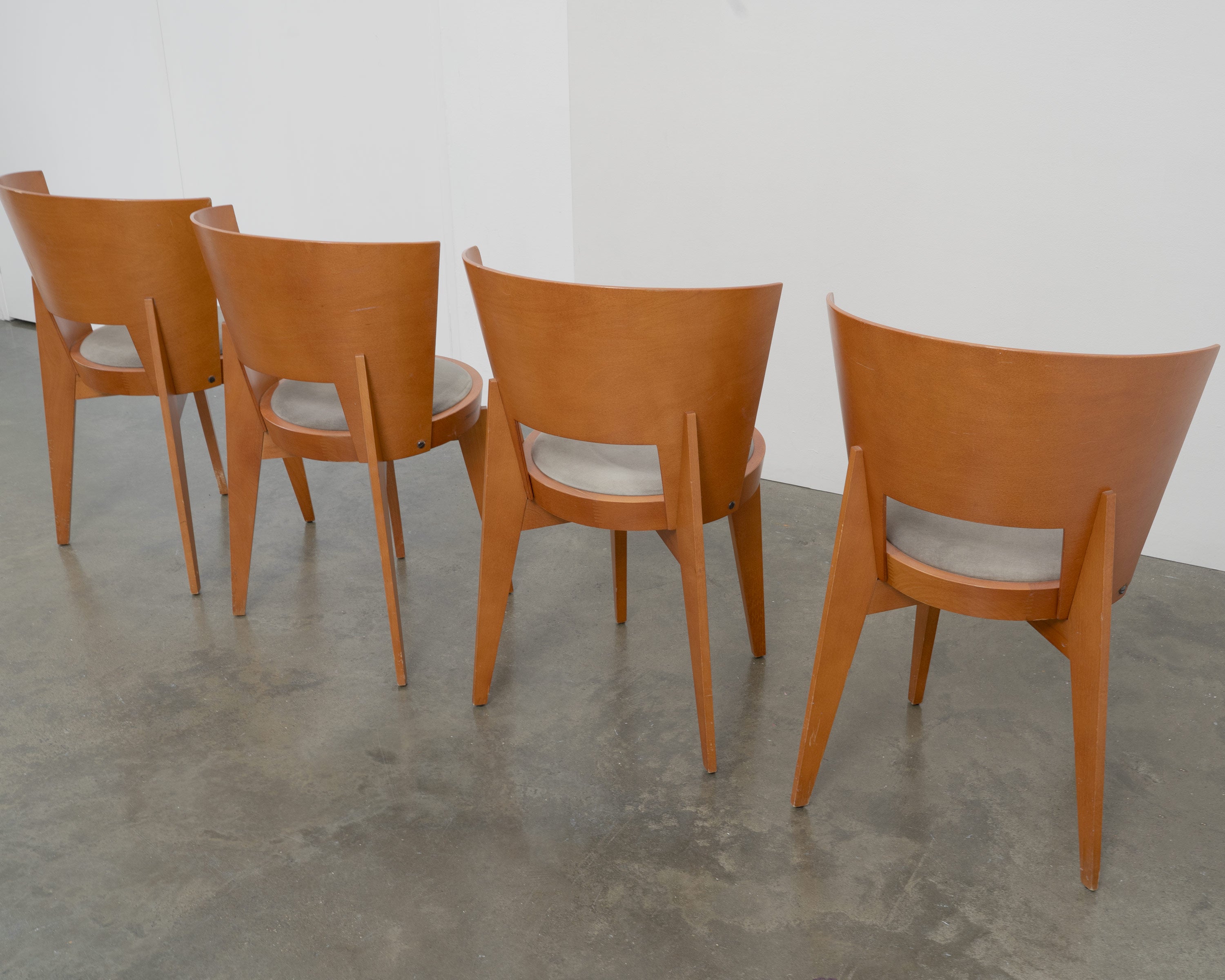 4 "Ola" Dining Chairs designed by Pascal Mourgue