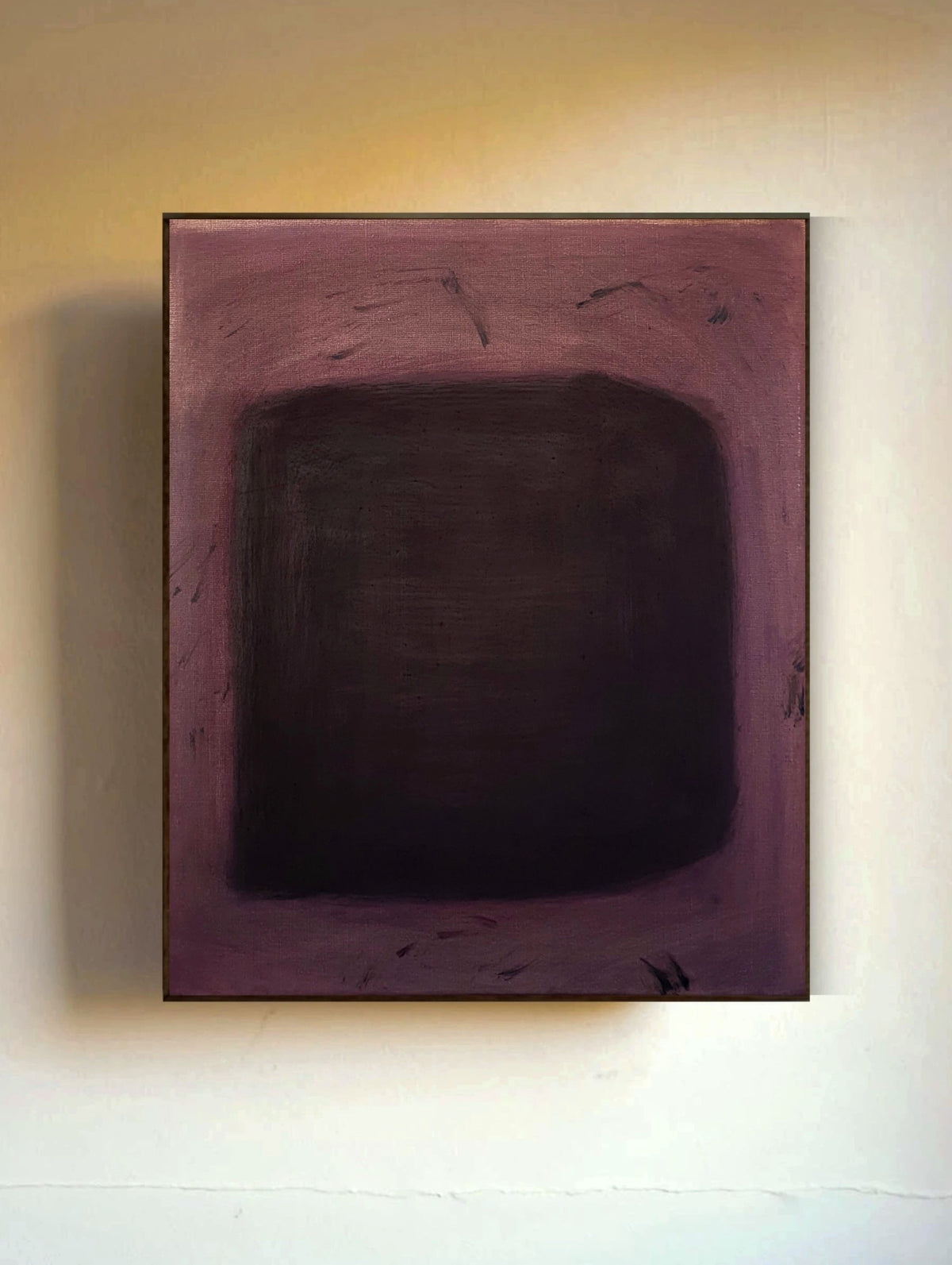 'Morning meditation' painting — detail view