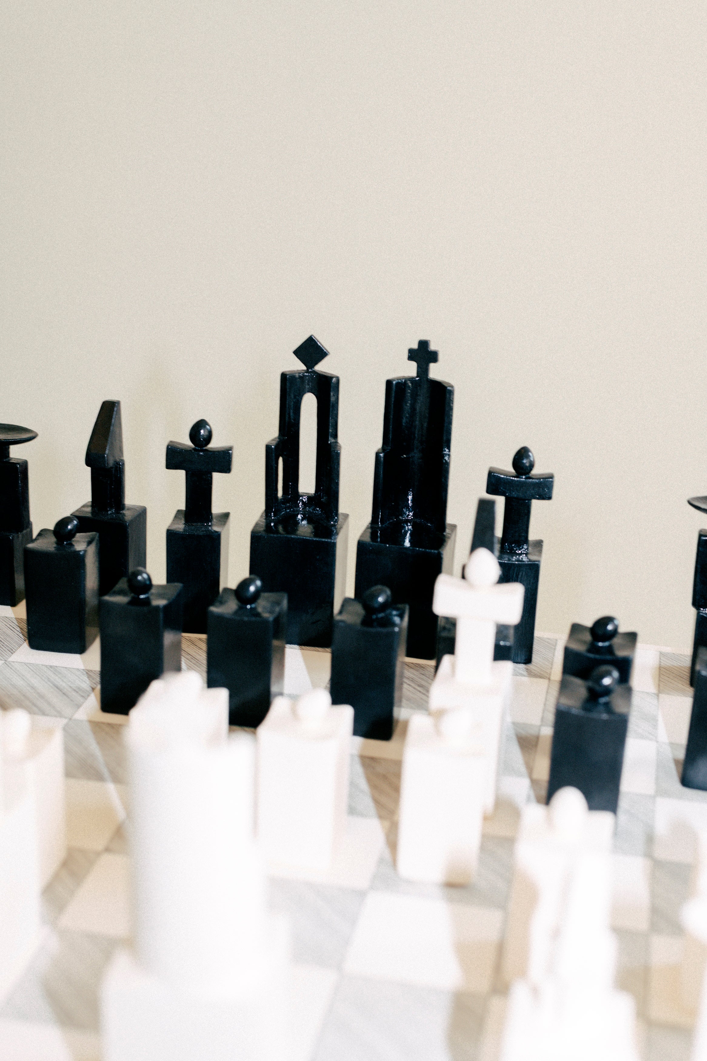 Chess Figures (Plaster) — side angle