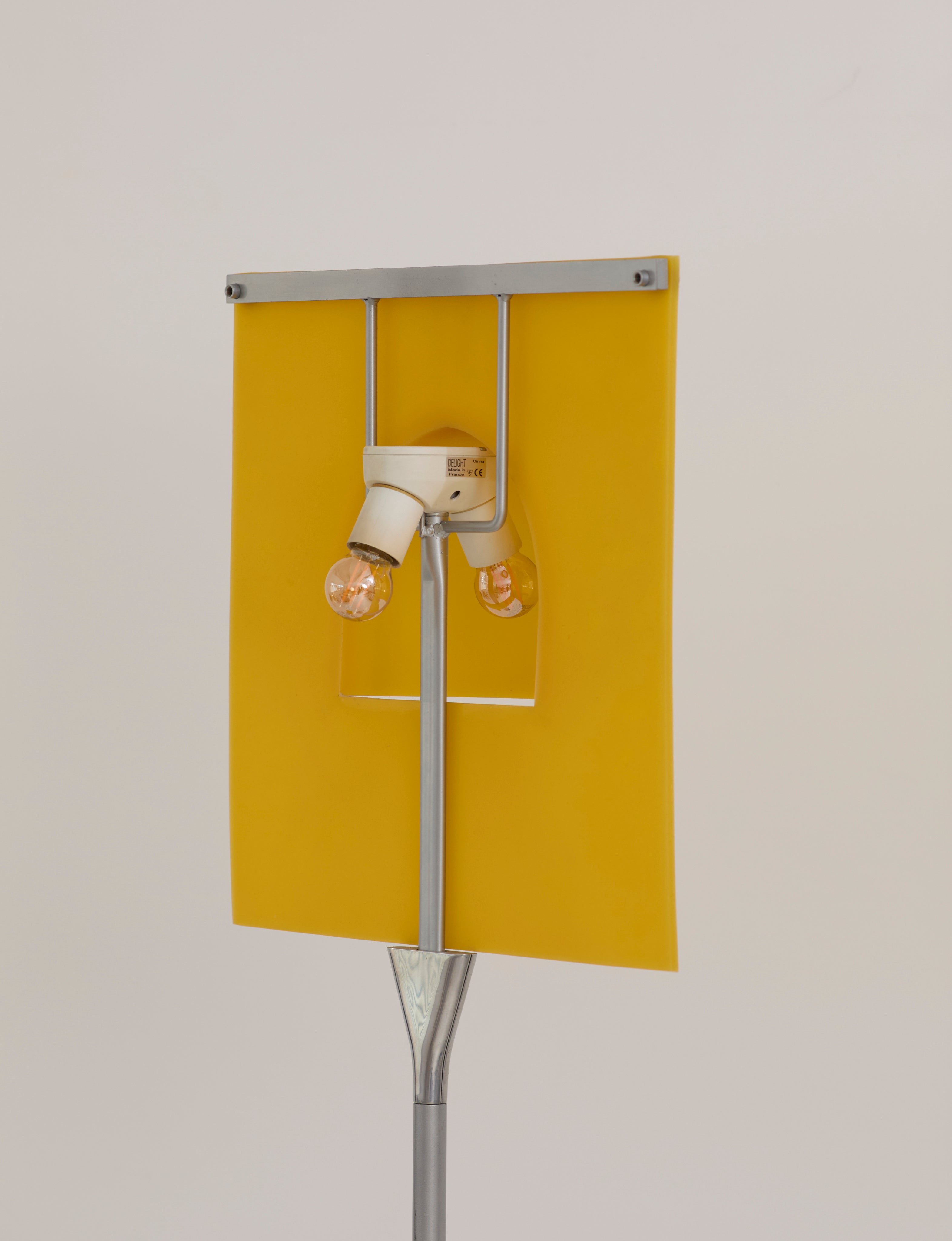 Yellow "Delight" floor lamp by Adrien Gardère for Cinna / Ligne Roset, vintage circa 1990 — view 9
