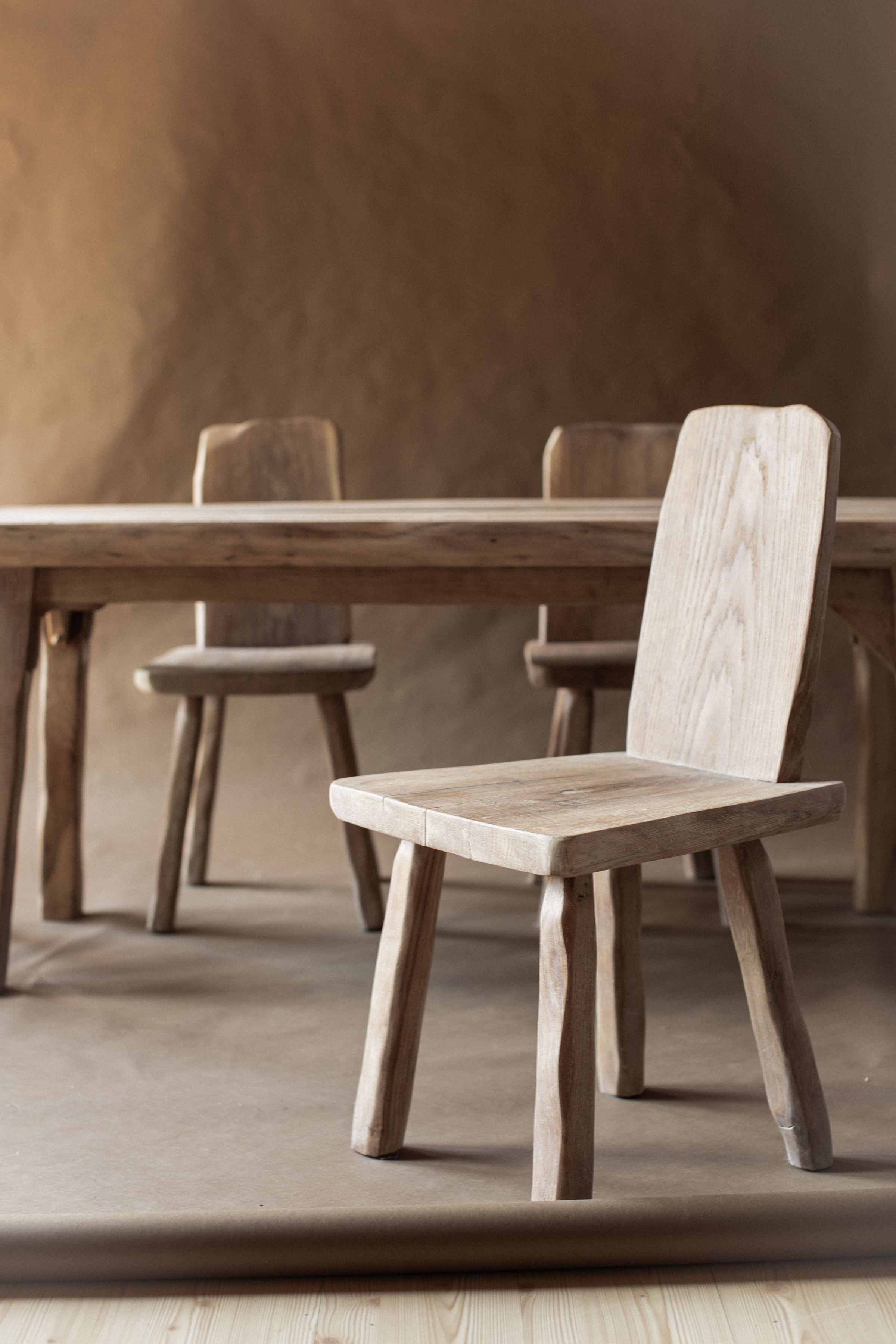 Set of Four Brutalist Chairs