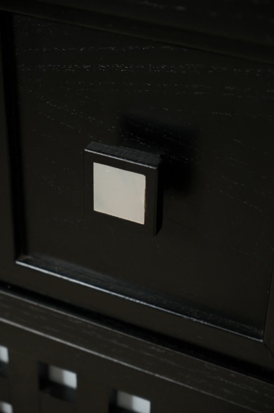 Charles Rennie Mackintosh Black Sideboard — side angle