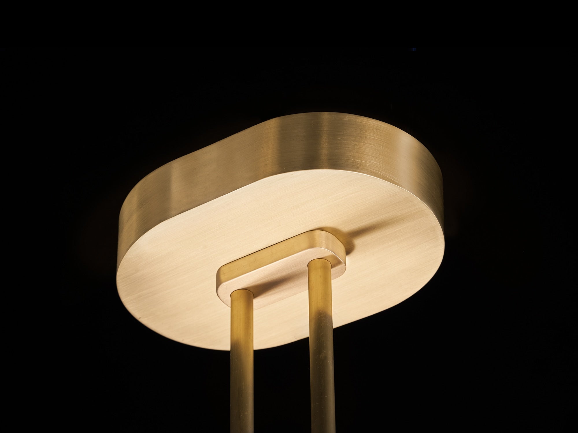 Eos Quartz Colored Blown Glass and Brass Pendant Lamp