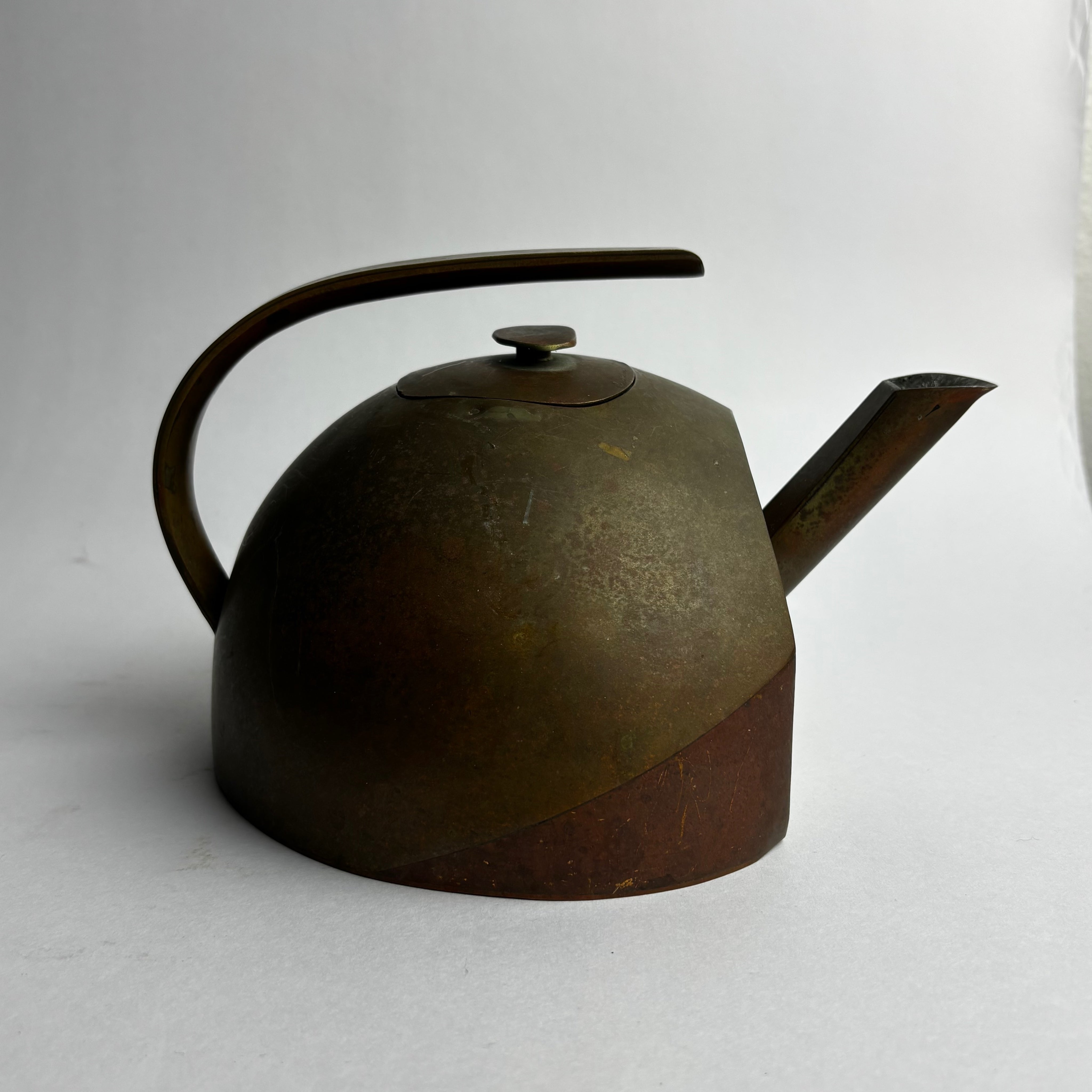 Vintage Tea Pots in Brass - Modernist Copper Collection — lifestyle setting