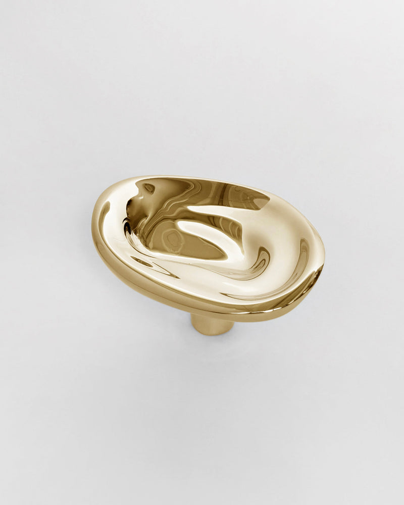 Ripple Hook - Small - Brass by Hein Studio | The Oblist — handcrafted brass design