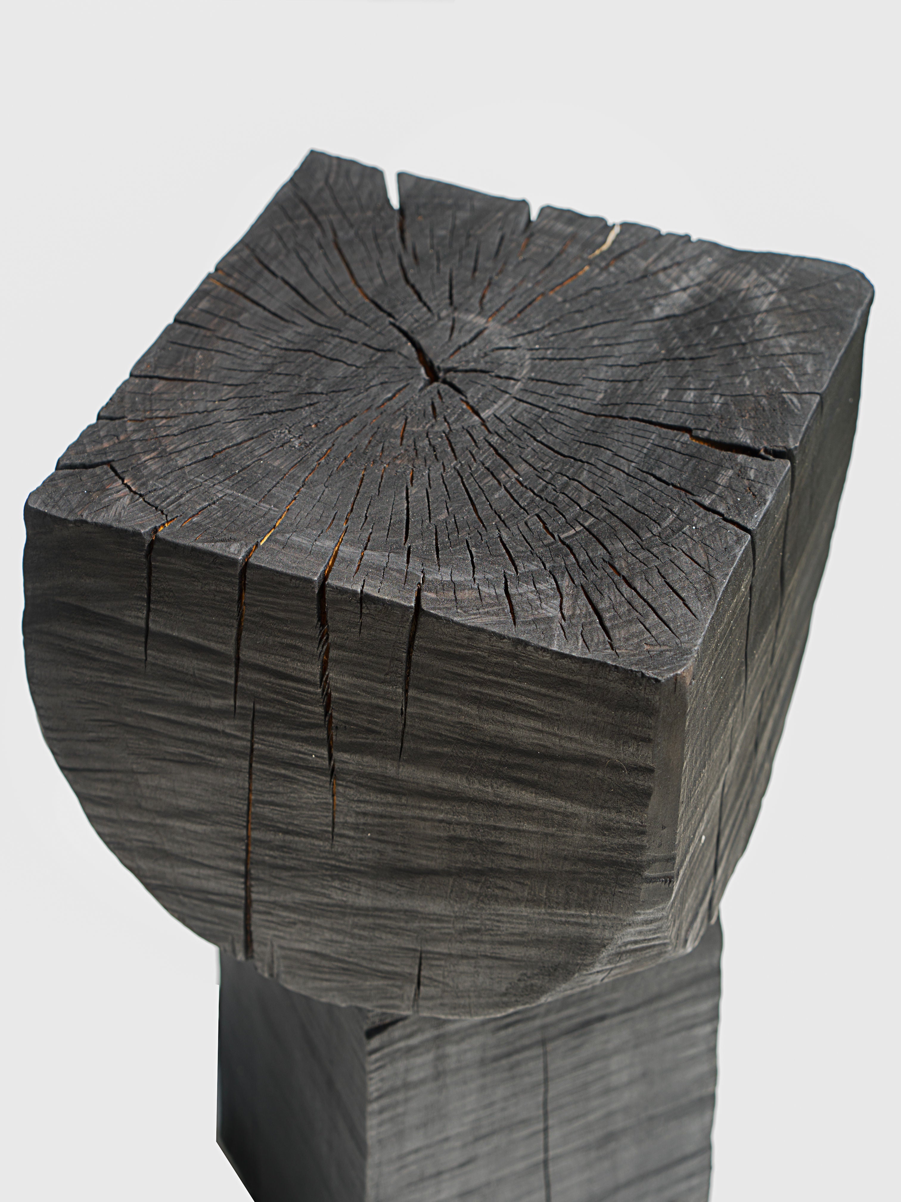 Burnt Black Coffee Tables/Stools by Touch With Ey | The Oblist