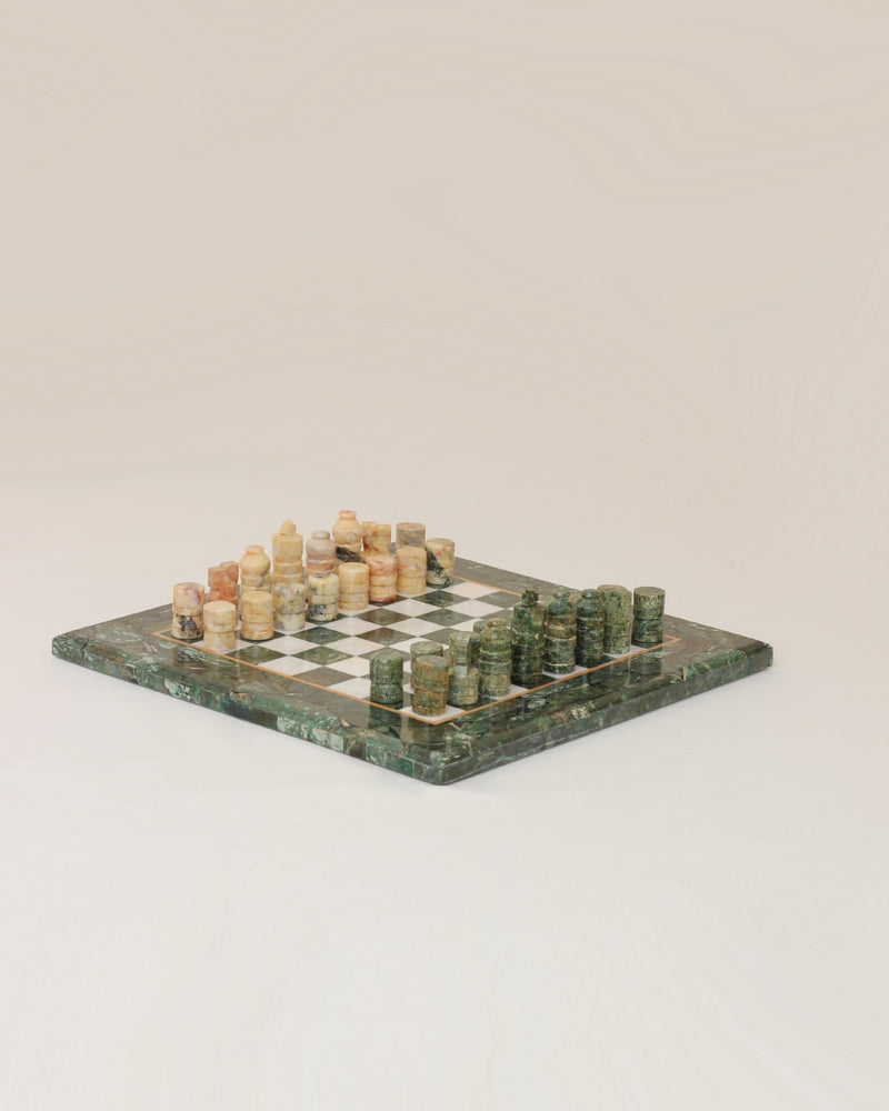 Marble Chess Set — close-up