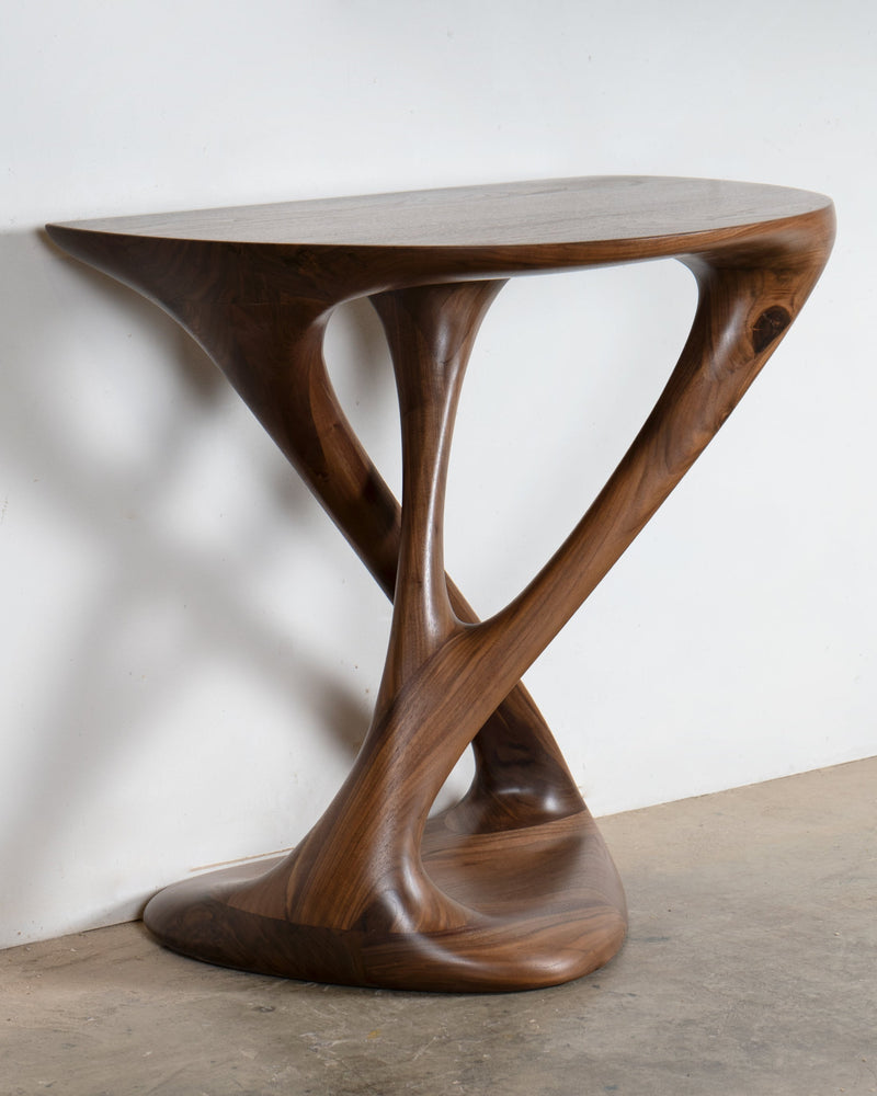 Kova Console in Walnut wood Natural Stain by Amorph | The Oblist — handcrafted walnut, modern design
