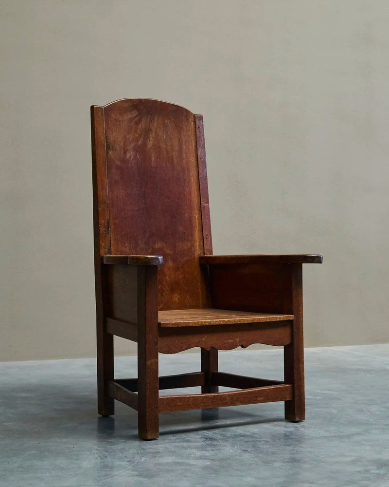 Wonderful Antique Armchair in Solid Oak Europe 19th Century by ORNAMENTUM | The Oblist