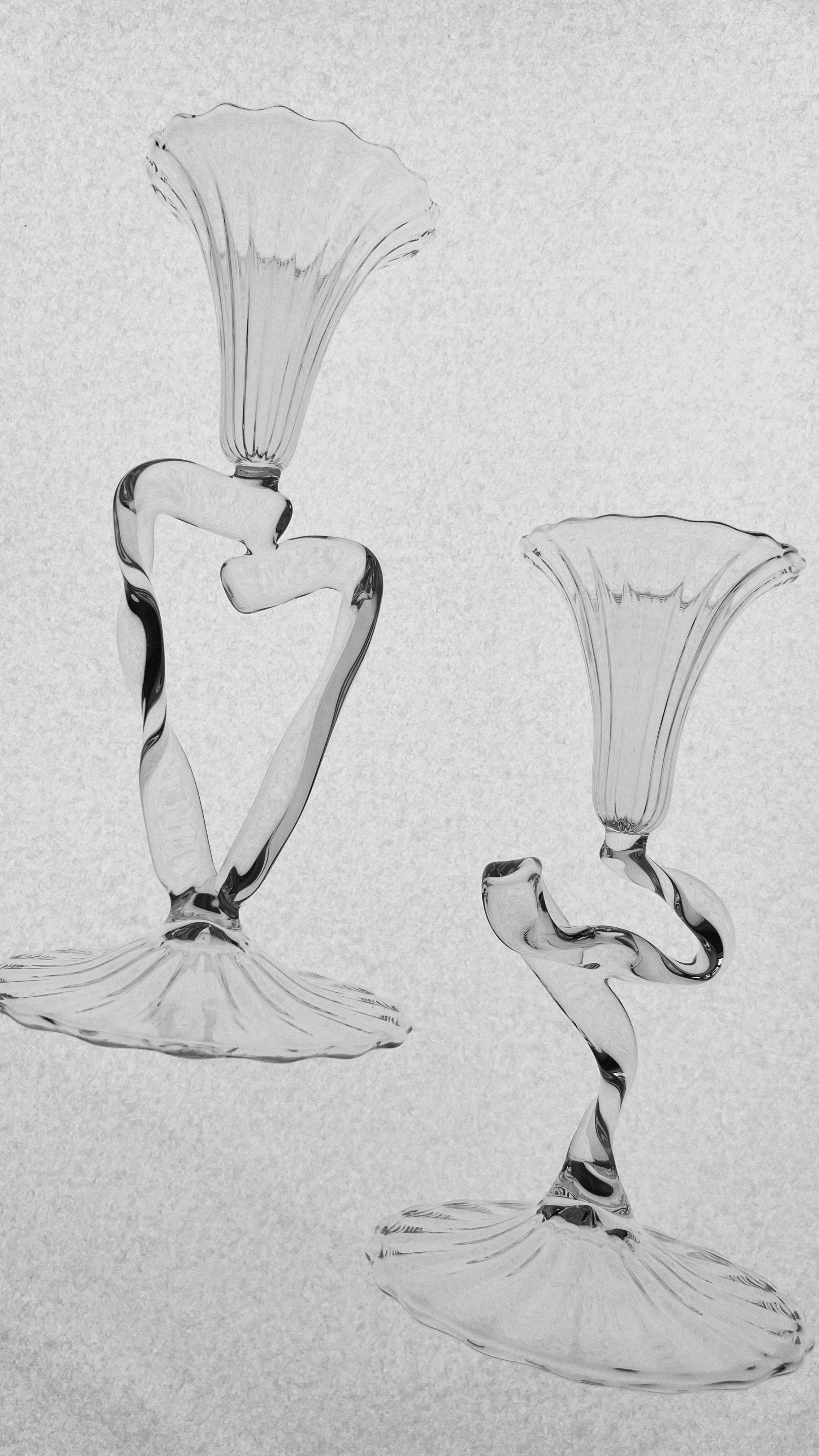The "Ribbon" Candleholder II - Floral