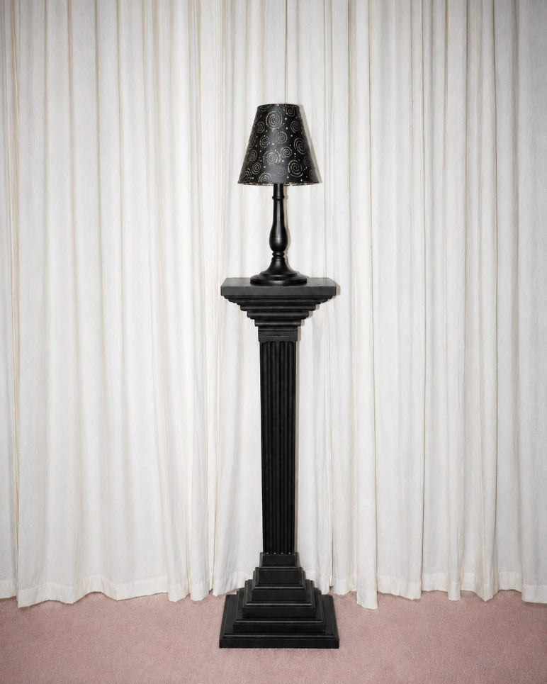 1950s French Black Metal Shade Candle Holder by Blisse | The Oblist