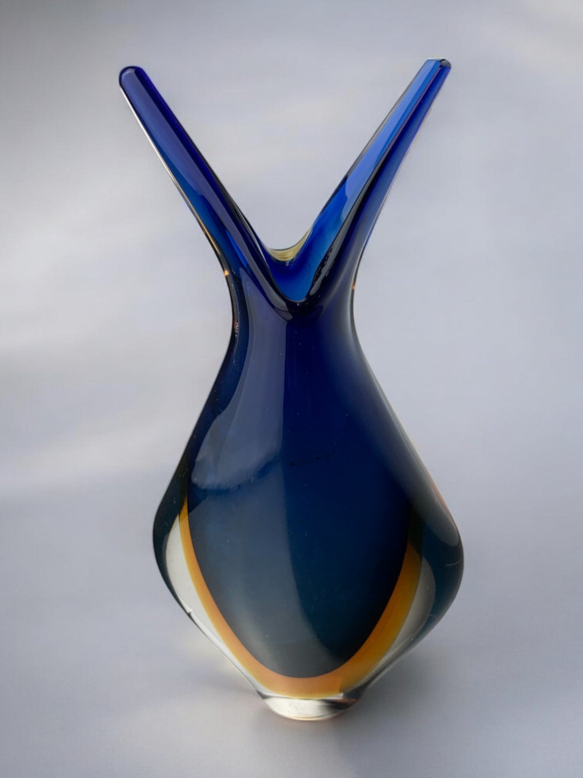 Murano glass "Fish" vase by Flavio Poli, Murano, Italy, 1970s — detail view