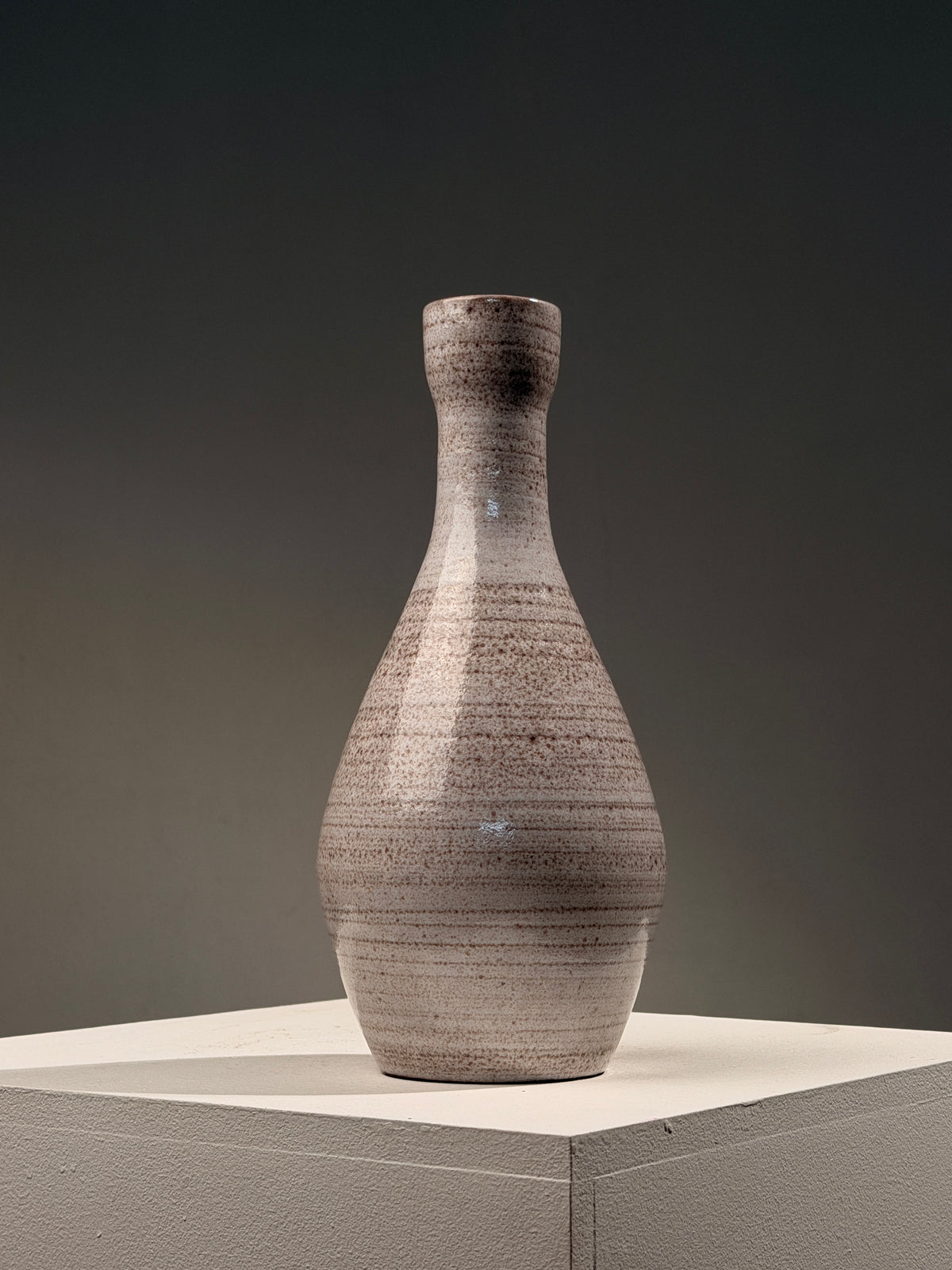 Ceramic bottle vase by Grandjean-Jourdan, circa 1960 — detail view