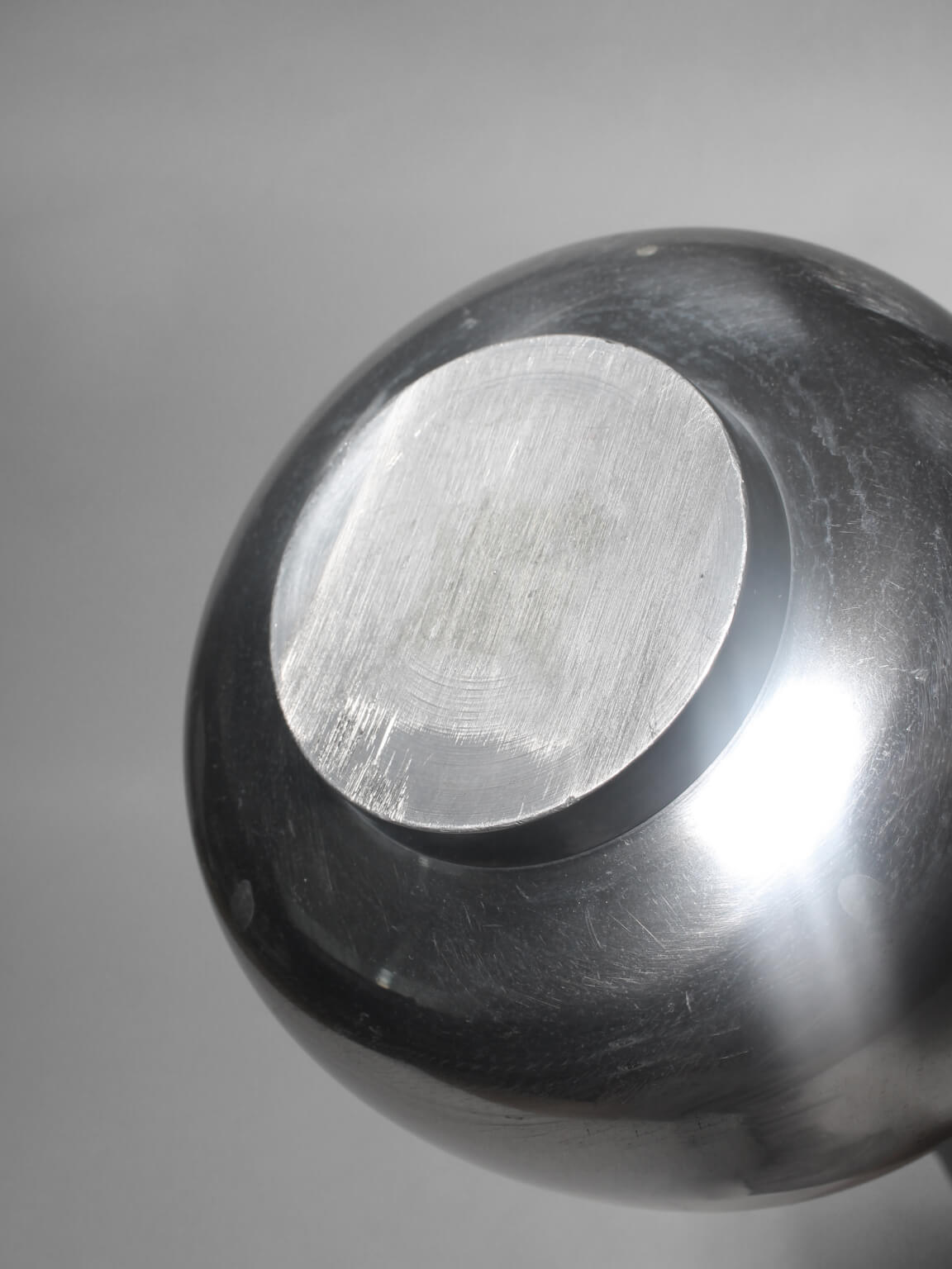 Polished Aluminum Teardrop Tall Vase — lifestyle setting
